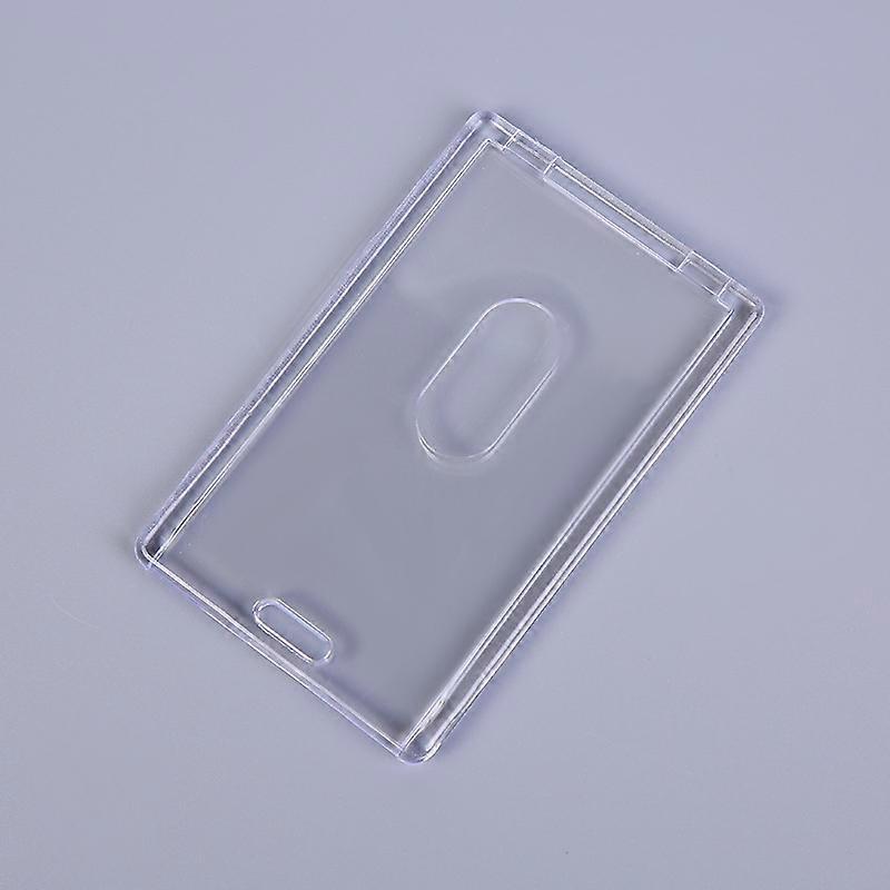 1PCS Card Cover Case Badge Holder Transparent AcrylicFactory Company Office Staff Employee's ID Name Tag Pass Bus Card Sleeve