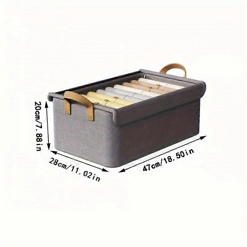 1 Pc Wardrobe Clothes Storage Box, Lightweight Multifunctional Space Saving Container With Handle