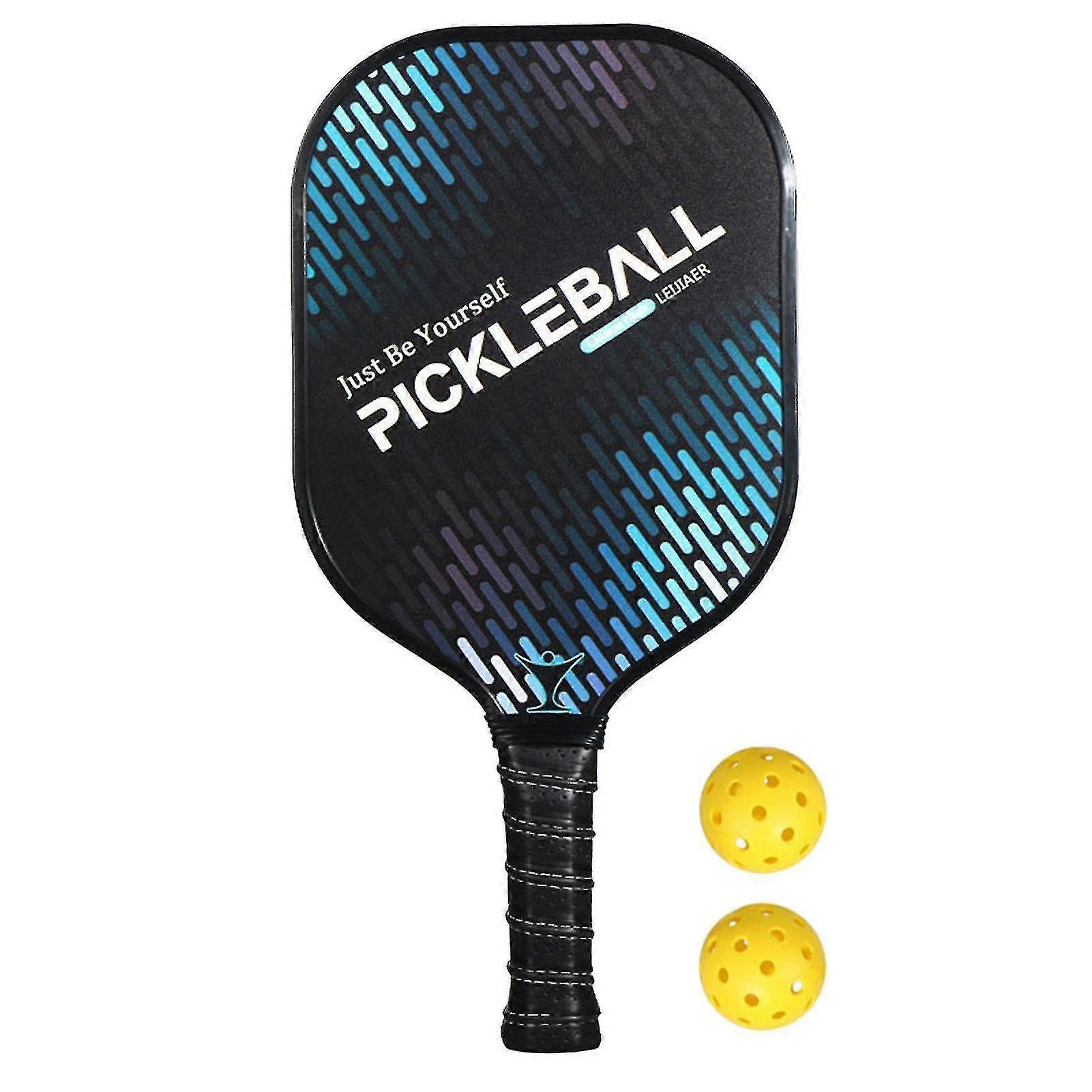 Outdoor Ultralight Pickleball Paddle And Ball Set Carbon Fiber Surface Pickle Ball Racket 1 Paddles With 2 Balls Paddle - PW