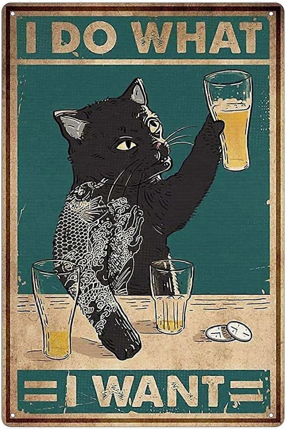 私はWahtレトロヴィンテージ金属錫看板ファーム装飾国の家の装飾看板ギフトアートの装飾鉄の絵画8x12インチ