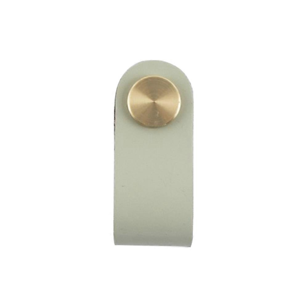 Nordic Style Furniture Leather Pull Handle Drawer Knob Brass Wardrobe Cupboard Cabinet Handle Door Pulls Decorative Hardware