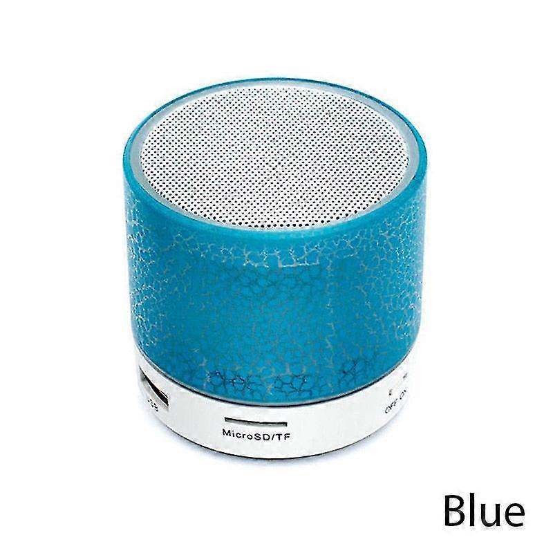 Mini Wireless Speaker With Colorful Led (Blue)