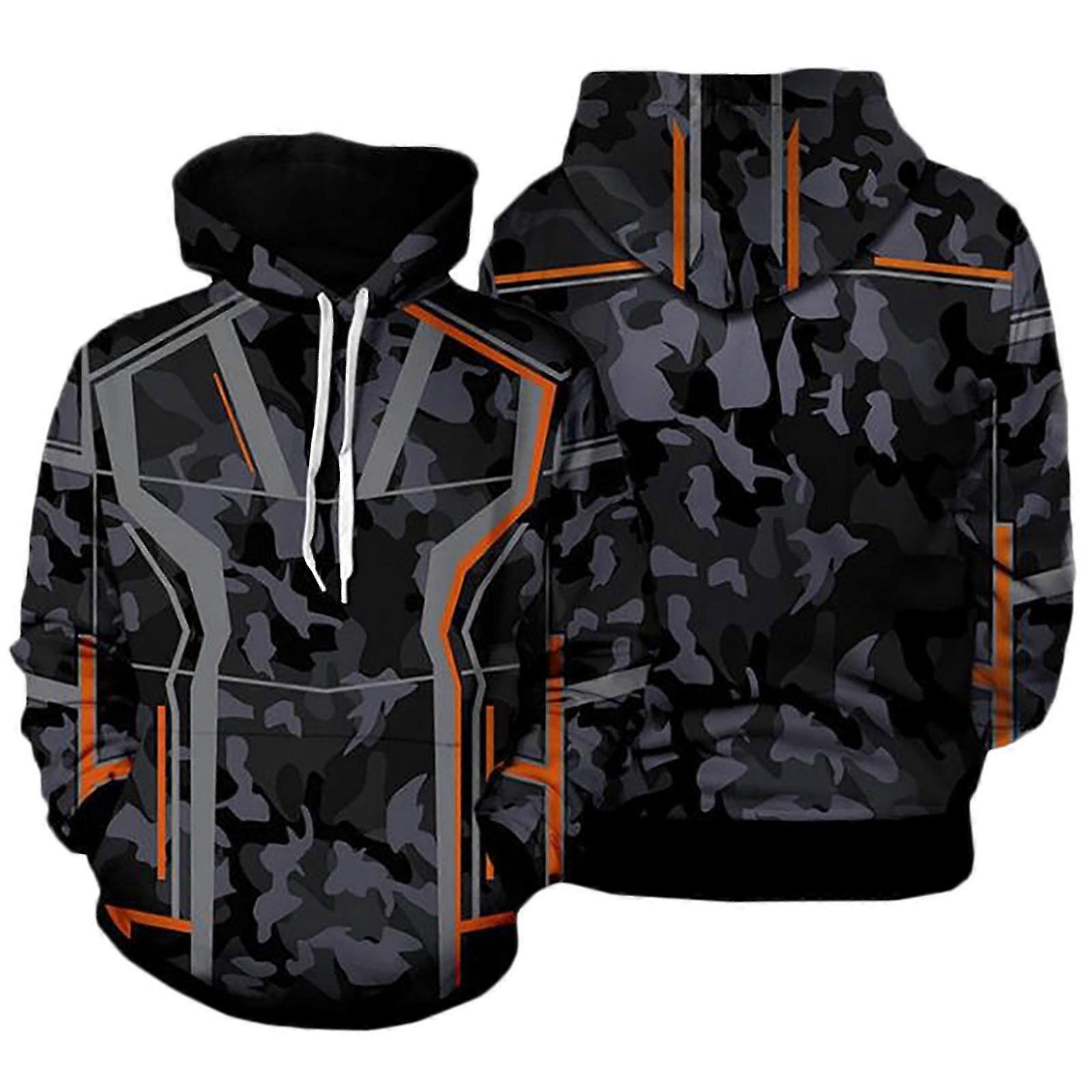Avengers Iron Man Tony Stark Cosplay Hoodie Pocket Hooded Sweatshirt For Men