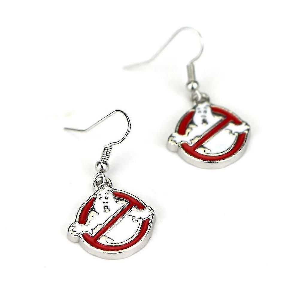 Ghostbusters Anime Earrings Eardrop Stud Gift Cosplay Prop Jewelry
