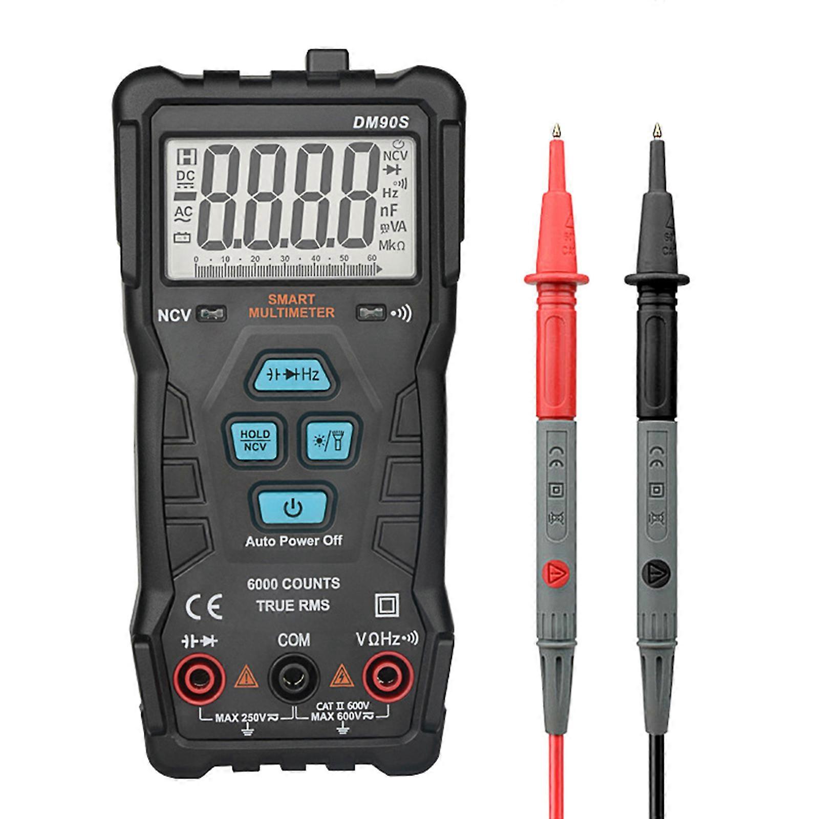 Digital Multimeter TRMS 6000 Counts Volt Meter Ohmmeter Auto-Ranging Tester