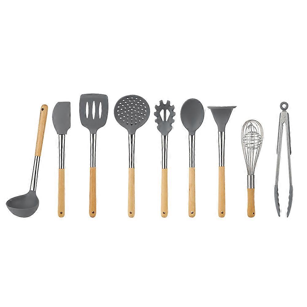 9PCS Silicone Kitchenware Multifunction Kitchen Cooking Utensils Nonstick Cooking Set