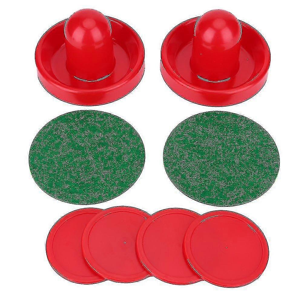 Air Hockey Pushers, Plastic Lightweight Air Hockey Goalies Ice Pushers Pucks Tables Game Handles Ball Mallet Goalies Set