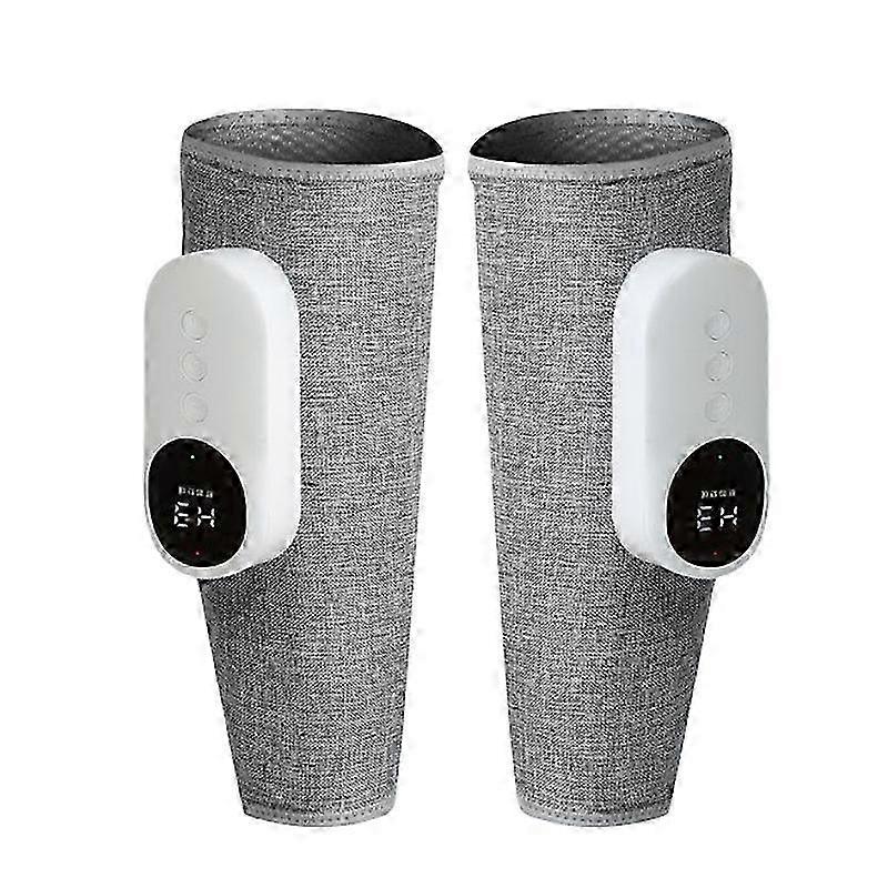 レッグマッサージャー、Zurafitヒートレッグマッサージャー、循環および痛み緩和用グレー