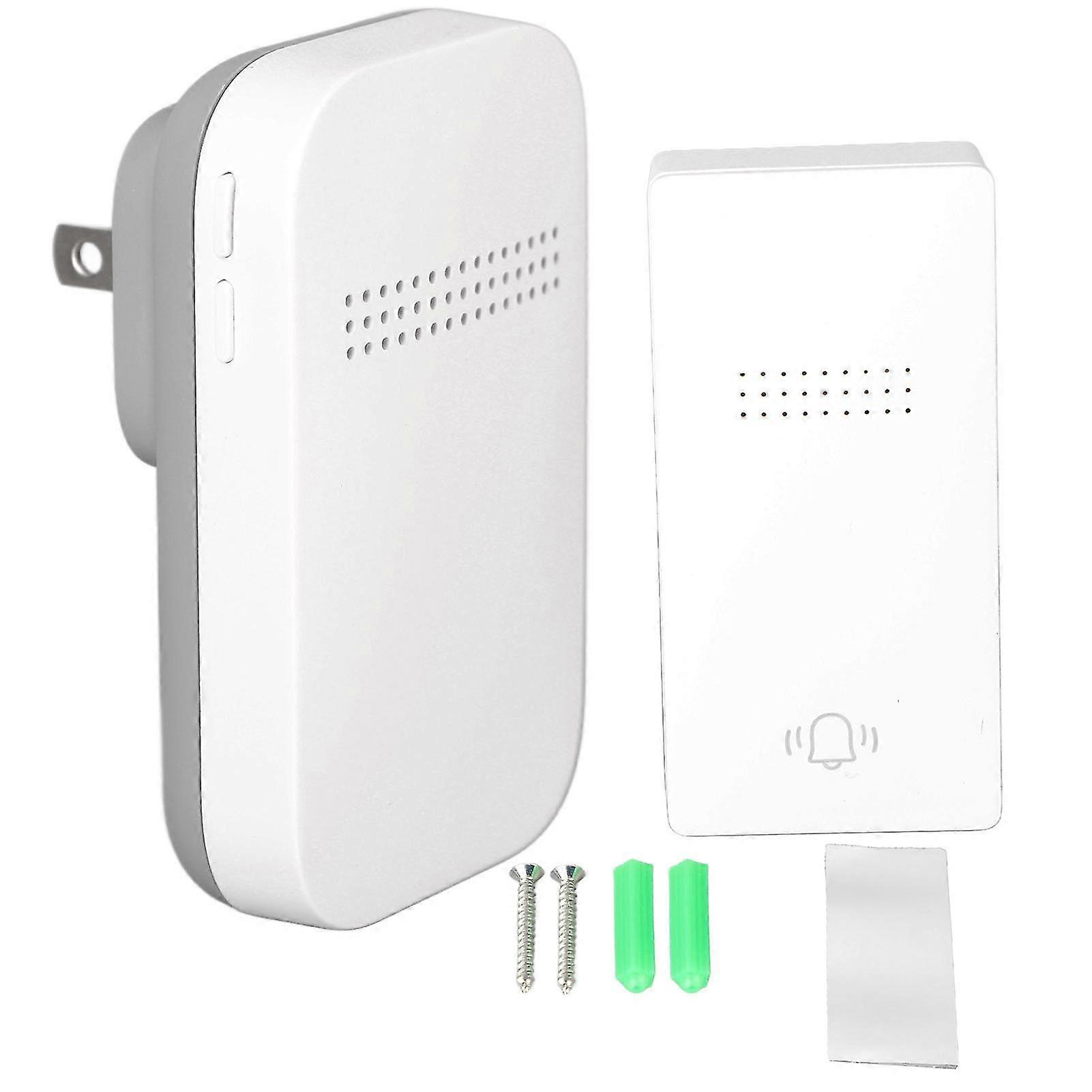 Self-Powered Wireless Doorbell with Automatic Ringing and Receiver - US Plug (100-230V)