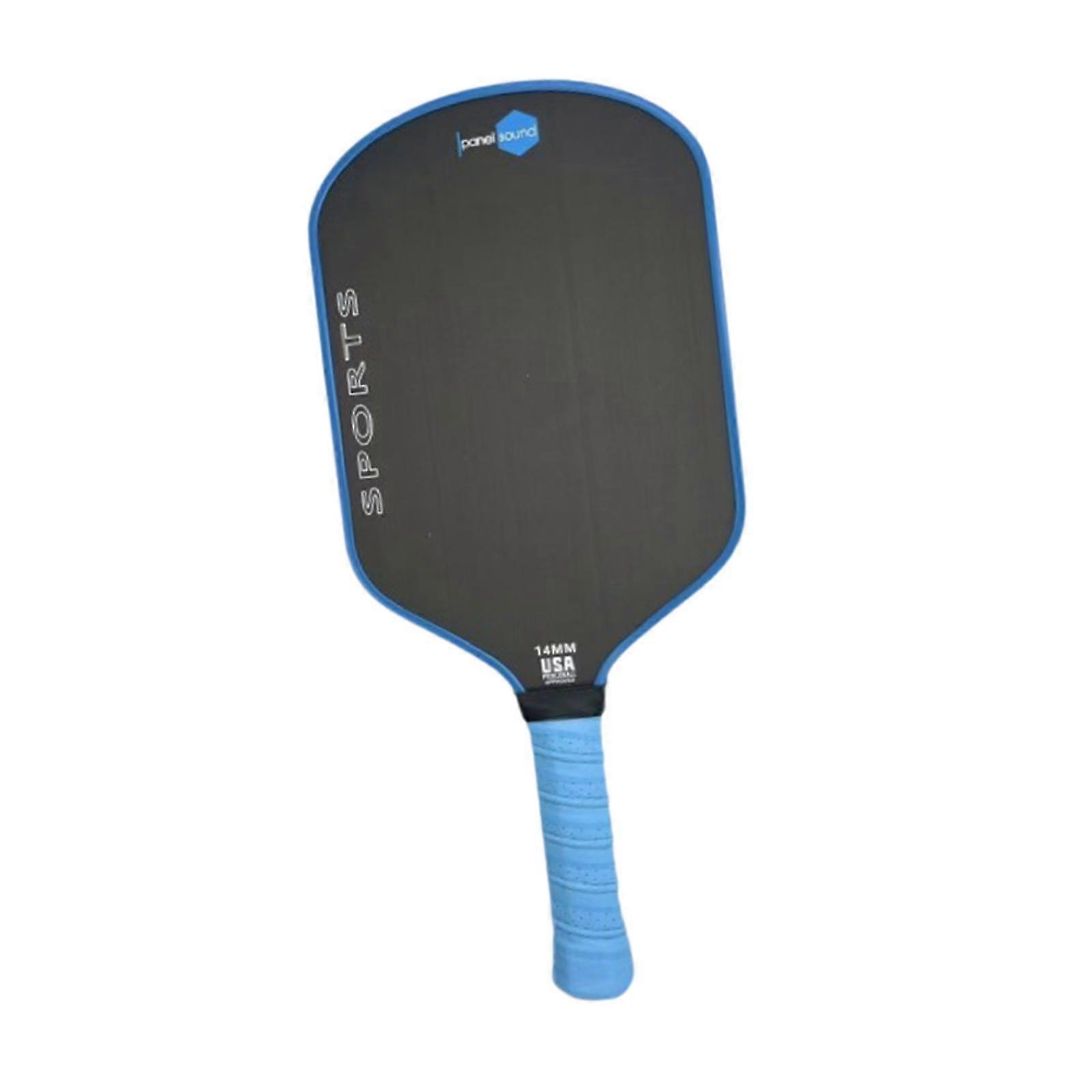 Pickleball Paddle Non Slip Handle Carbon Fiber for Power Consistency Control Blue