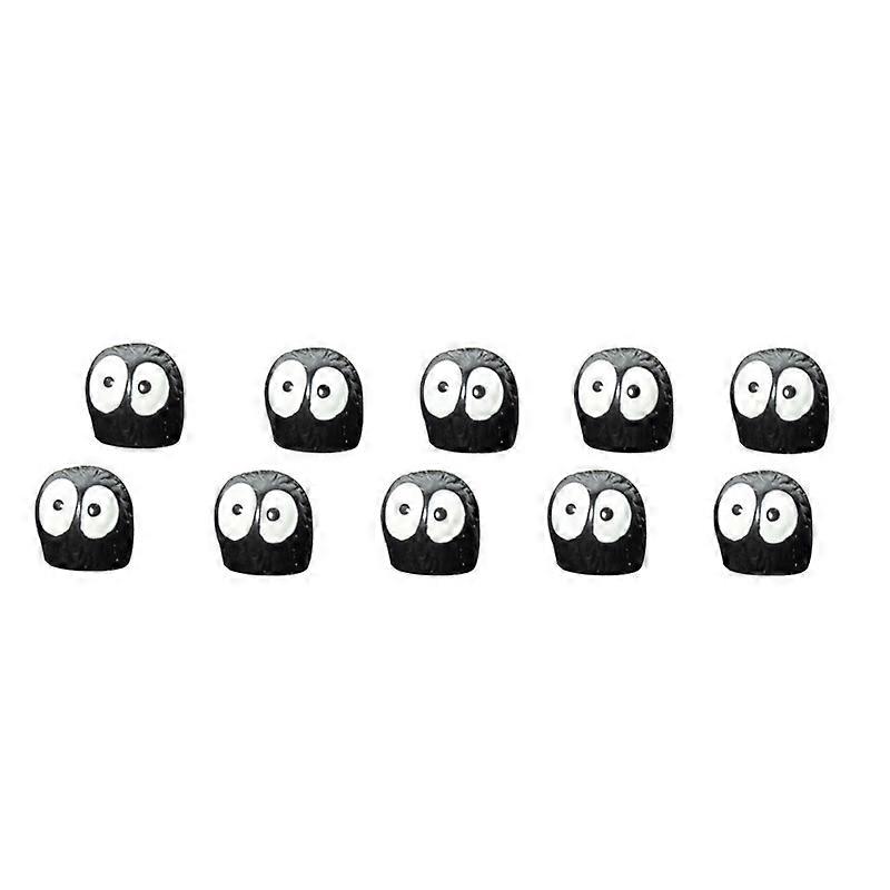 10pcs חמוד שחור שדון קישוט פנים המכונית מצחיק אוטומטי מסוף מרכז מראה אחורית קישוטים עבור אביזרי רכב