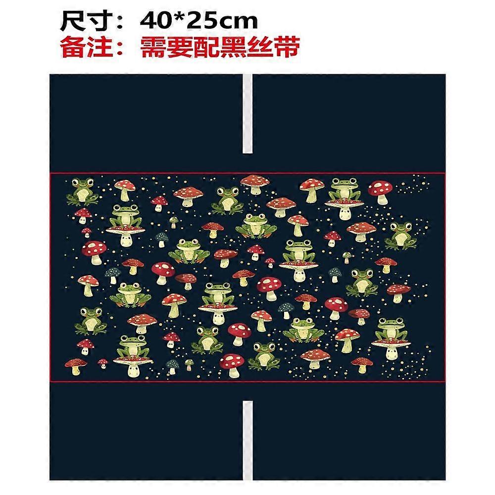 Polyester Book Covers Elastic Notebook Wraps Rectangle Frog 400x250mm