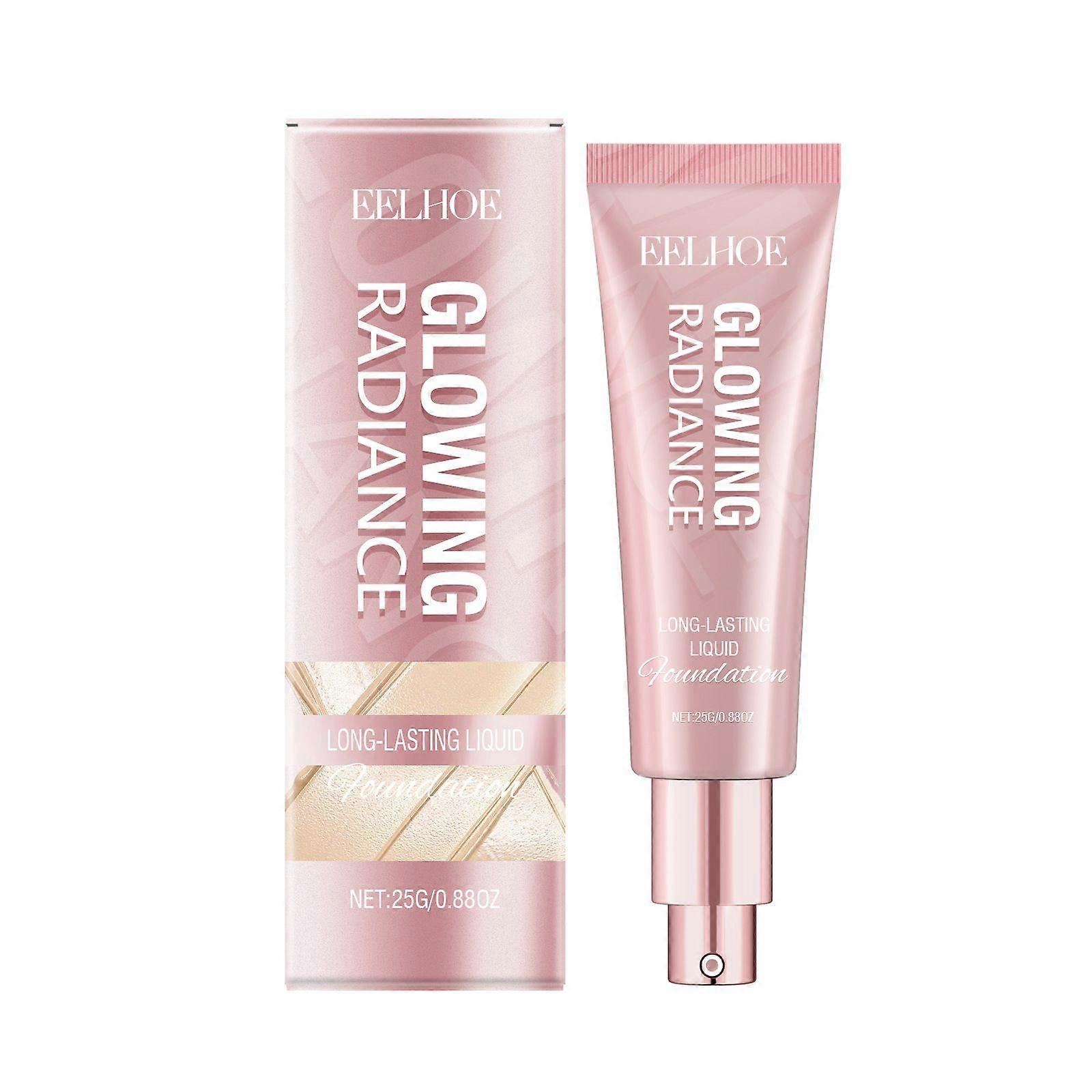 Glow Radiance Foundation Lightweight Smooth Foundation Long-lasting Oil-Control and Natural Shiny Foundation Hydrating & Illuminating Makeup Highlight