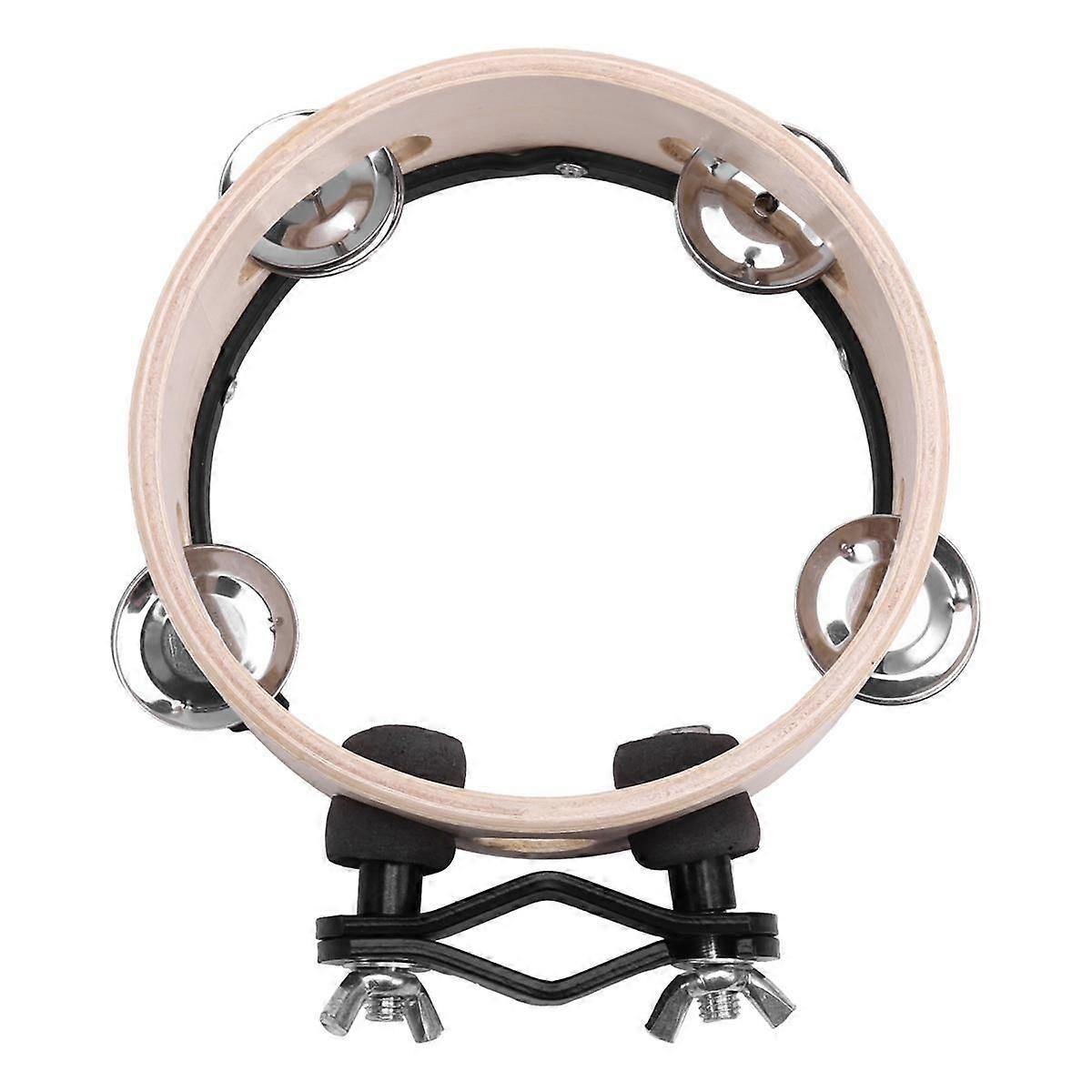 Drum Circle Double Row Rattle Drum Rings Tambourine Drum Tamborine Percussion Musical Instruments W