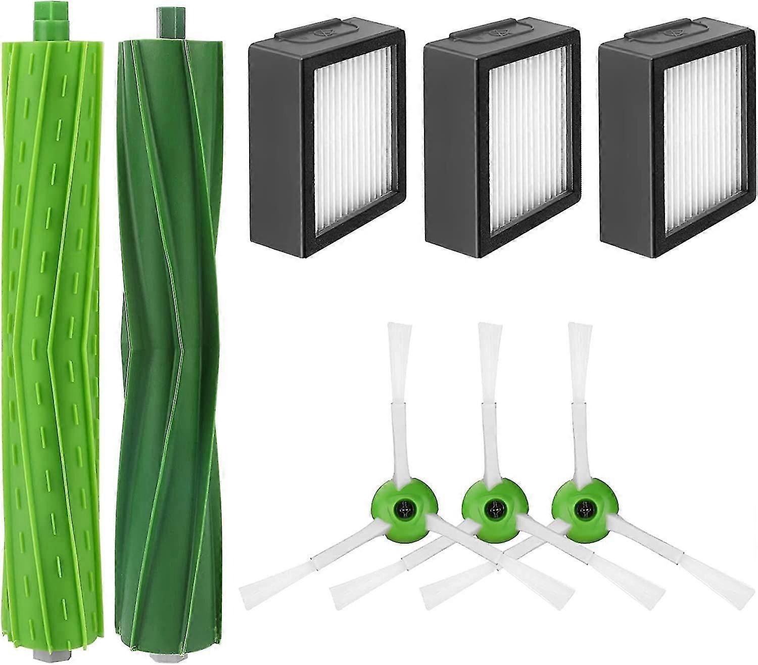 Replment Parts For Roomba I7 I7 + / I7 Plus E5 E6 E7, Robot Spare Parts Accessories With 3 Filters, 3 Side Brushes, 1 Main Brush
