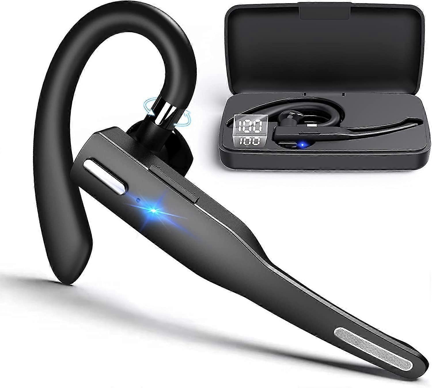 Bluetooth Earpiece For Cell Phone, Bluetooth Headset With Microphone Compatible With Android Phones And Iphone. Wireless Hands-free With Noise Canceli