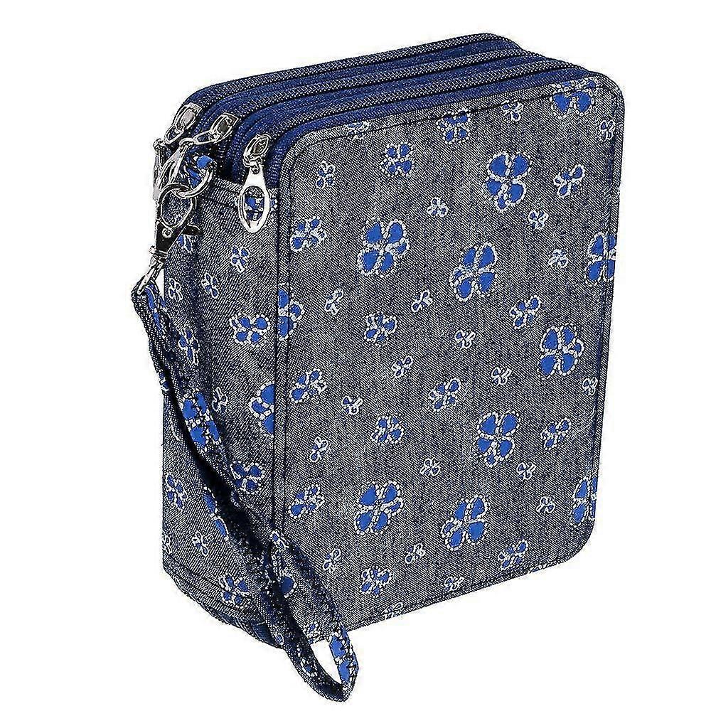 Zippered Pencil Case Pencil Holders With Printing Pattern For Watercolor Pencils, Colored Pencils