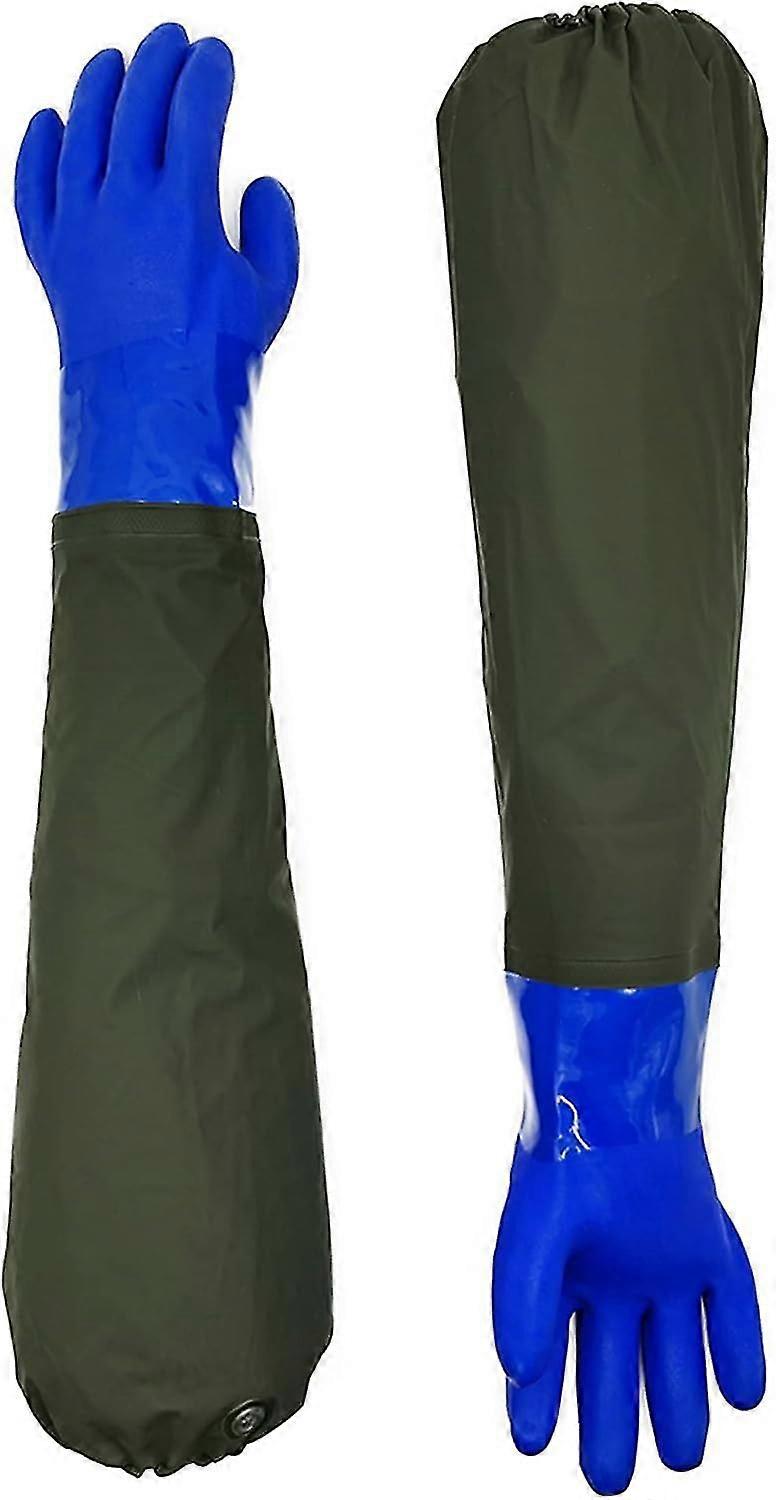 Long Rubber Glovesfor Cleaning Pond Gutter Drains Workshop Indus