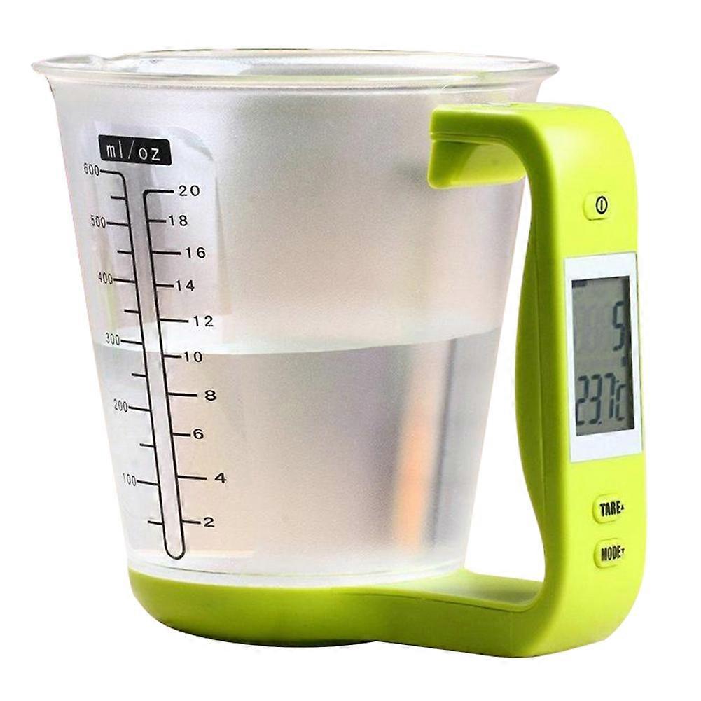 Digital Electronic Kitchen Multi-functional Scale Measuring Cup Cooking Baking Weighing (Green)