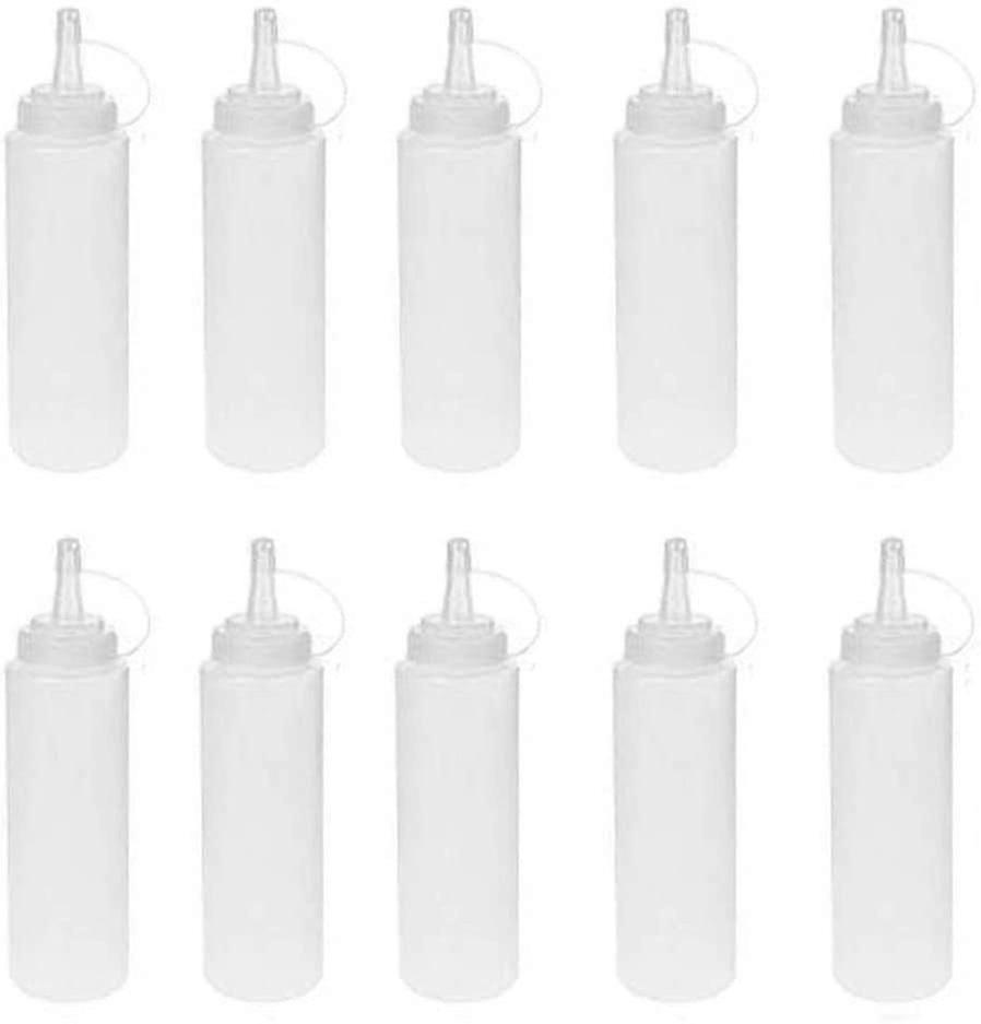 10 piezas 8oz 240ml Squeeze Bottle, Multi-purpose Squeeze Bottle No Leak
