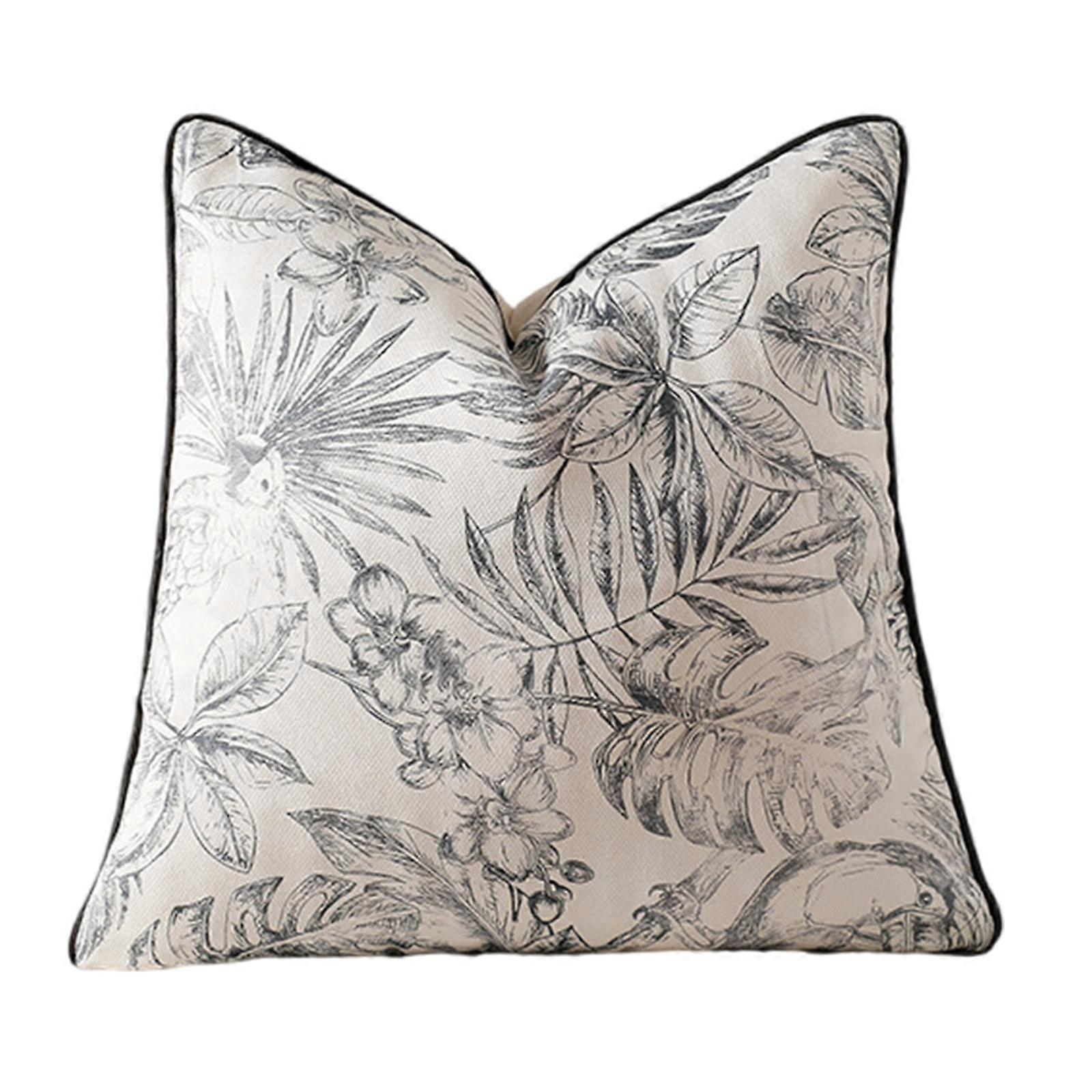 Plushie Cushion Cover Luxurious Decorative Plushie Pillow Shams Pillowcase with Tasseled 45x45CM/17.7x17.7in White