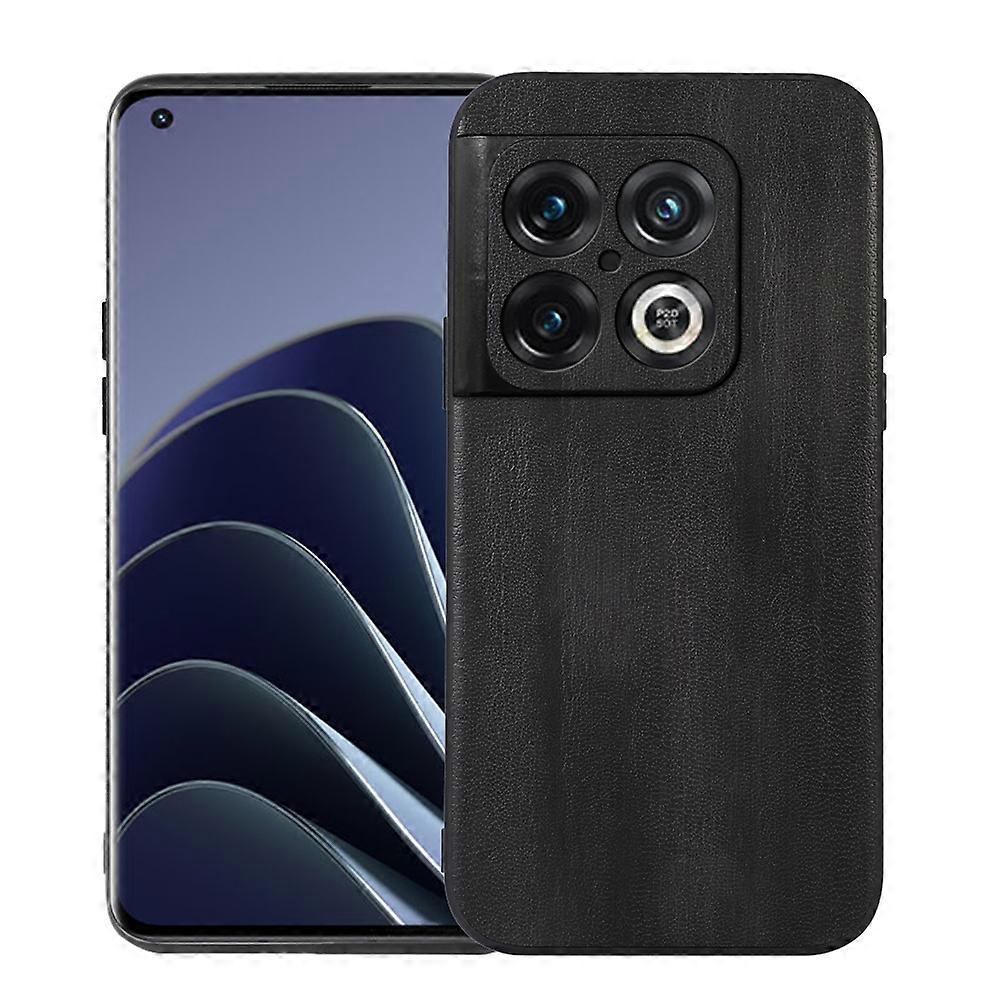 For OnePlus 10 Pro 5G Yellow Cow Texture PU Phone Case