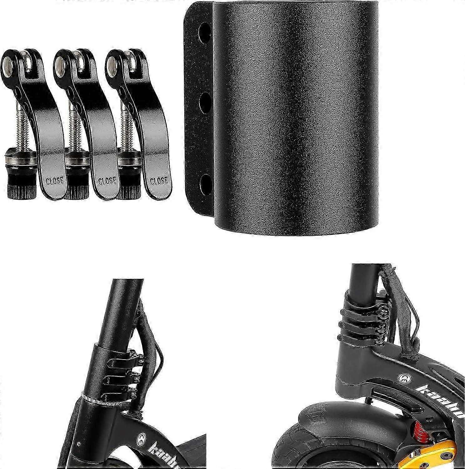 Black Mounting Bracket Compatible with Kaabo Mantis 10 Electric Scooter Foldable Base Stand Stabiliz