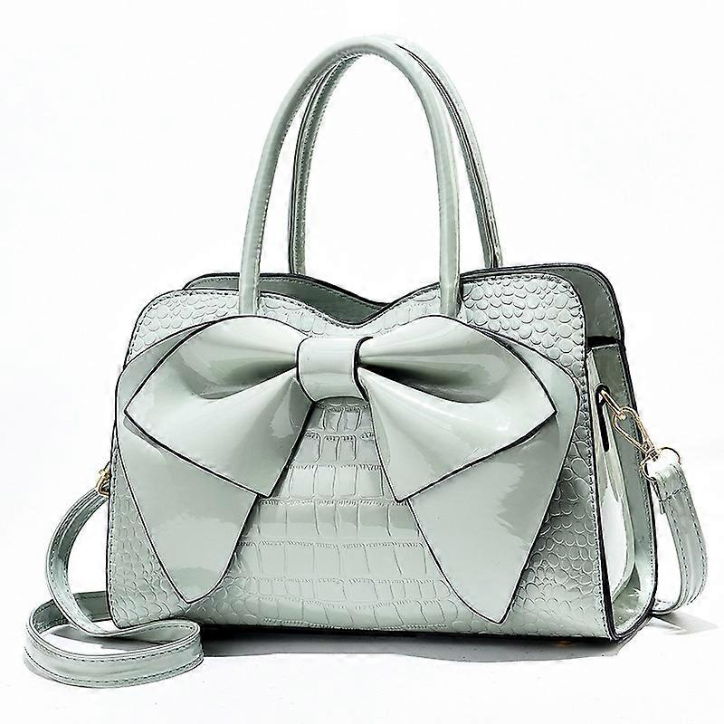 8111 Bow Bright Leather Ladies Handbag