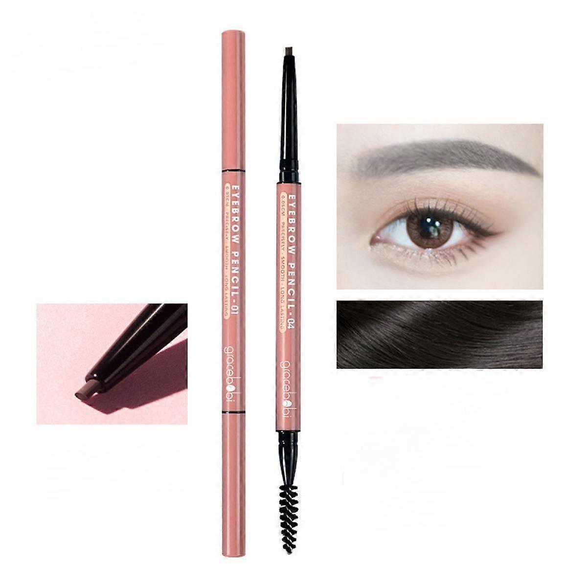 Eyebrow Pencil, Micro Precision Brow Definer Pencil, Triangular Tip Shape, Define, Fill Brows Creates Natural Looking