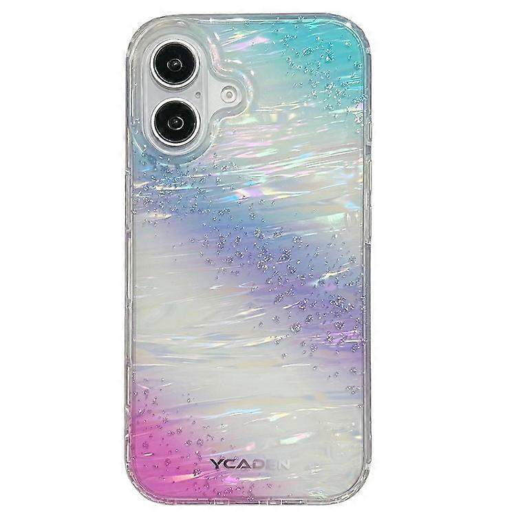 Compatible For iPhone 16 Case Colorful Design Shockproof Hard PC Phone Shell