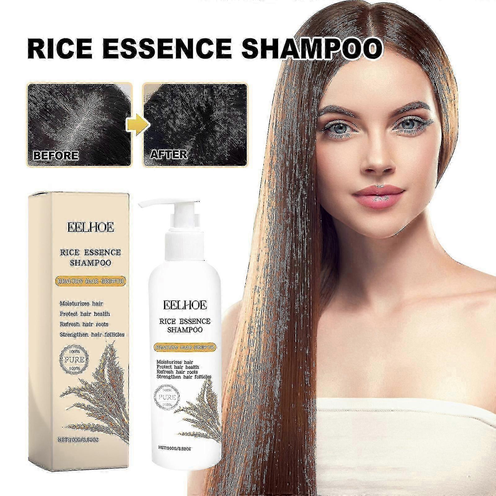 Reiswasser für das Haarwachstum, Reiswasser Shampoo Reiswasser Haarwuchs Shampoo mit Biotin, Shampoo für dünner werdendes Haar