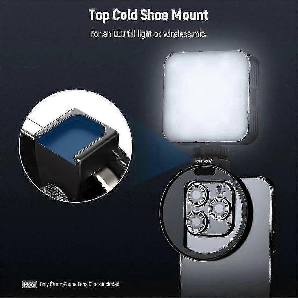 Upgraded 67mm Phone Filter Mount Threaded Lens Filter Clip with Cold Shoe Mount