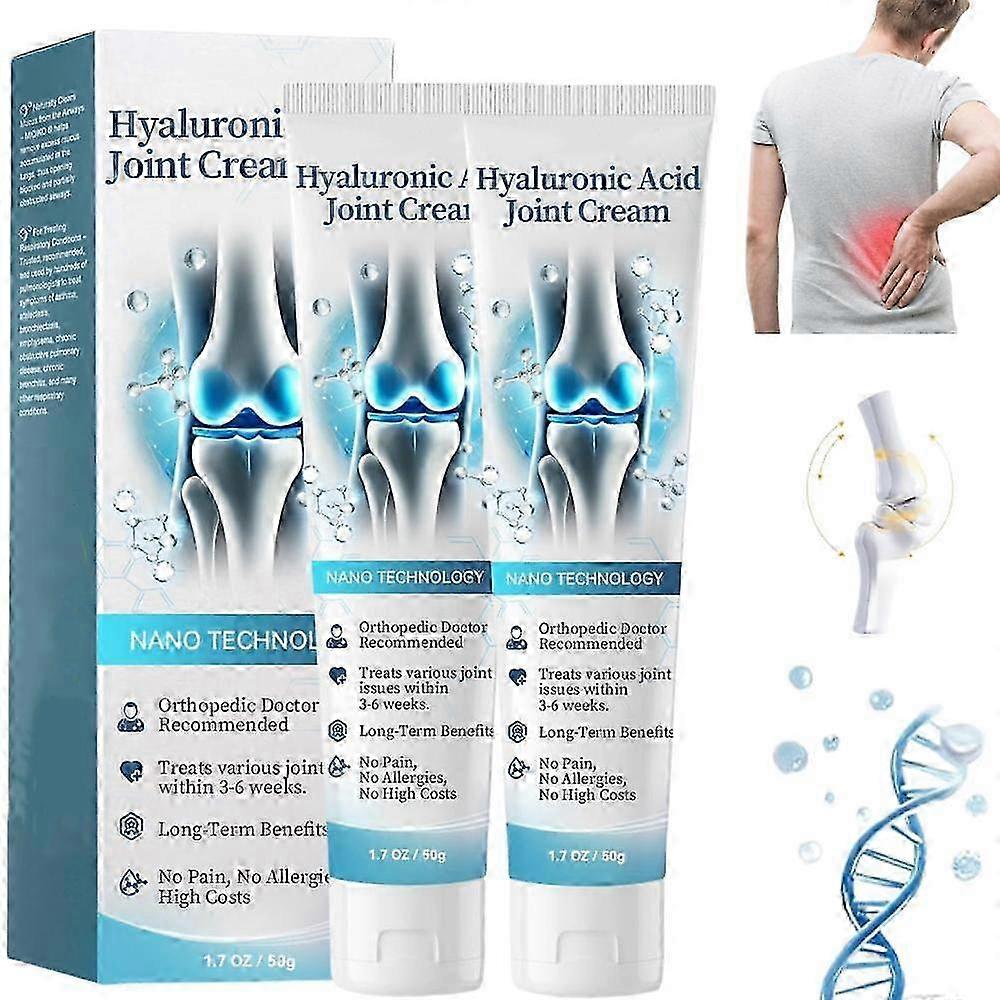 3pcsヒアルロン酸ジョイントクリーム、ヒアルロン酸ジョイントマッサージクリーム、背中、首、手、膝のための高度な関節と骨のケアクリーム