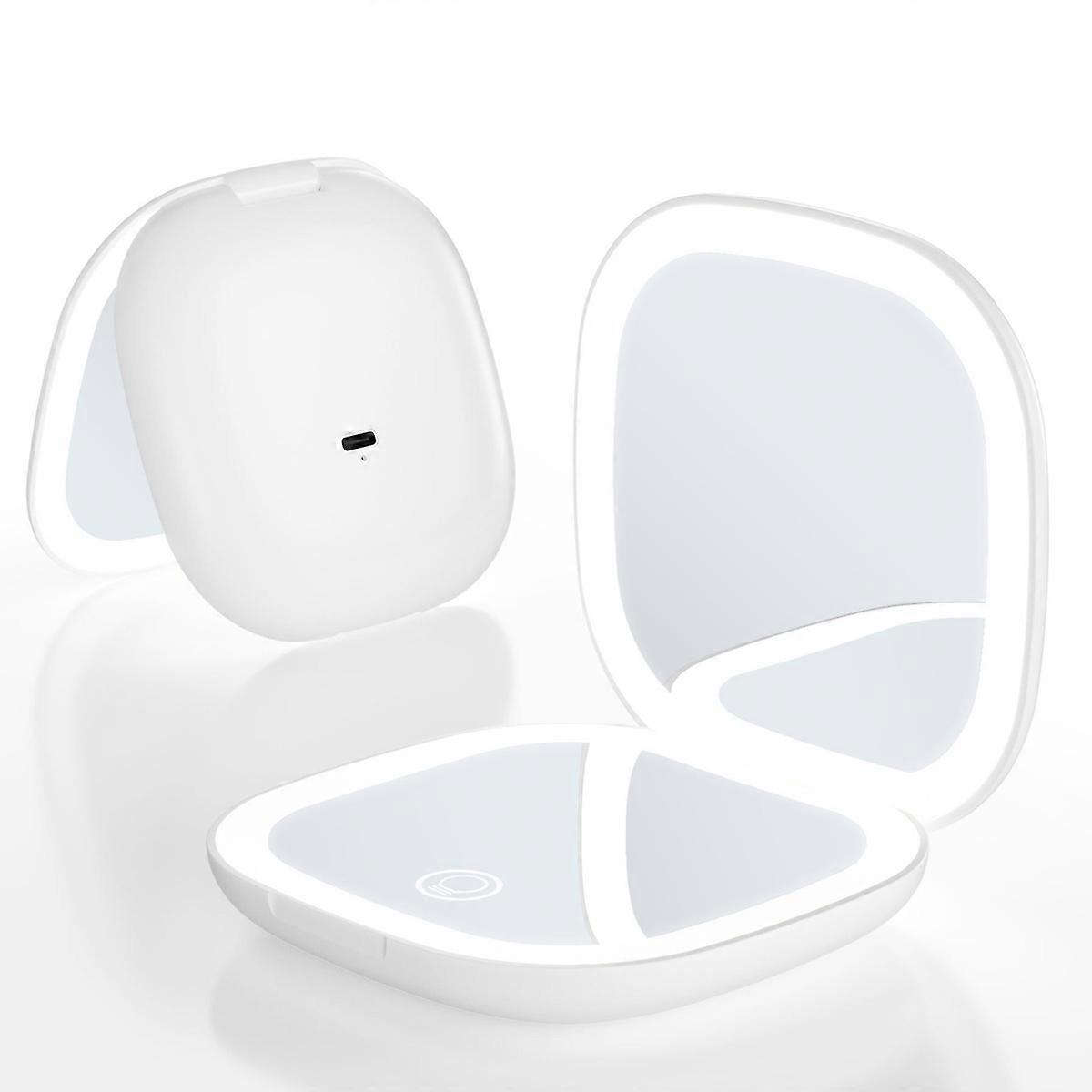 Portable makeup mirror luminous mirror gift practical led makeup mirror with light