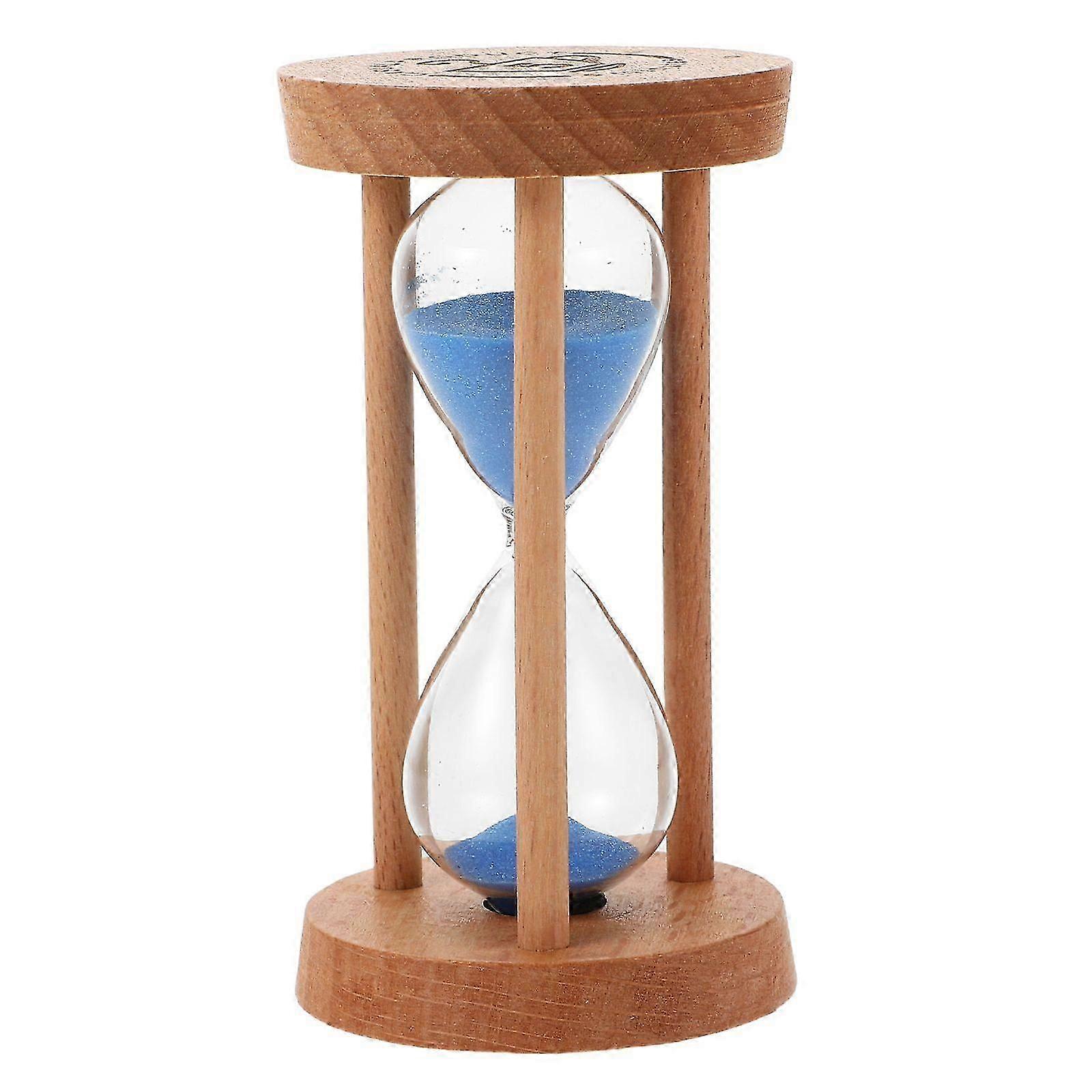 Mini Sand Timer Wood Sandglass Sand Clock Timer Glass Sand Watch Wood Hourglass Tool For Home And Restaurant 5 Minutes Sand Timer