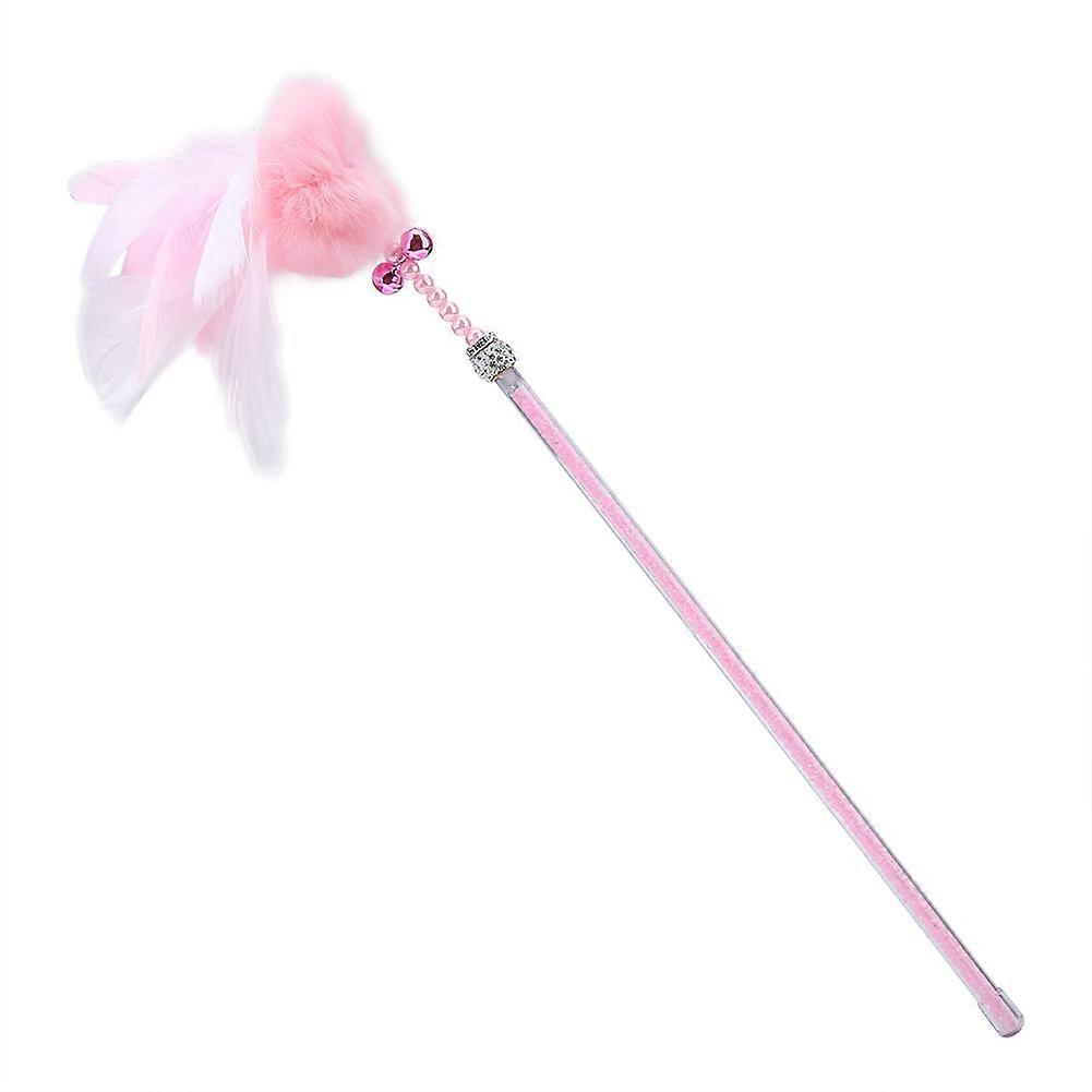 Funny Cat Kitten Pet Play Toy Cat Bell feather Stick Set Interactive Toy