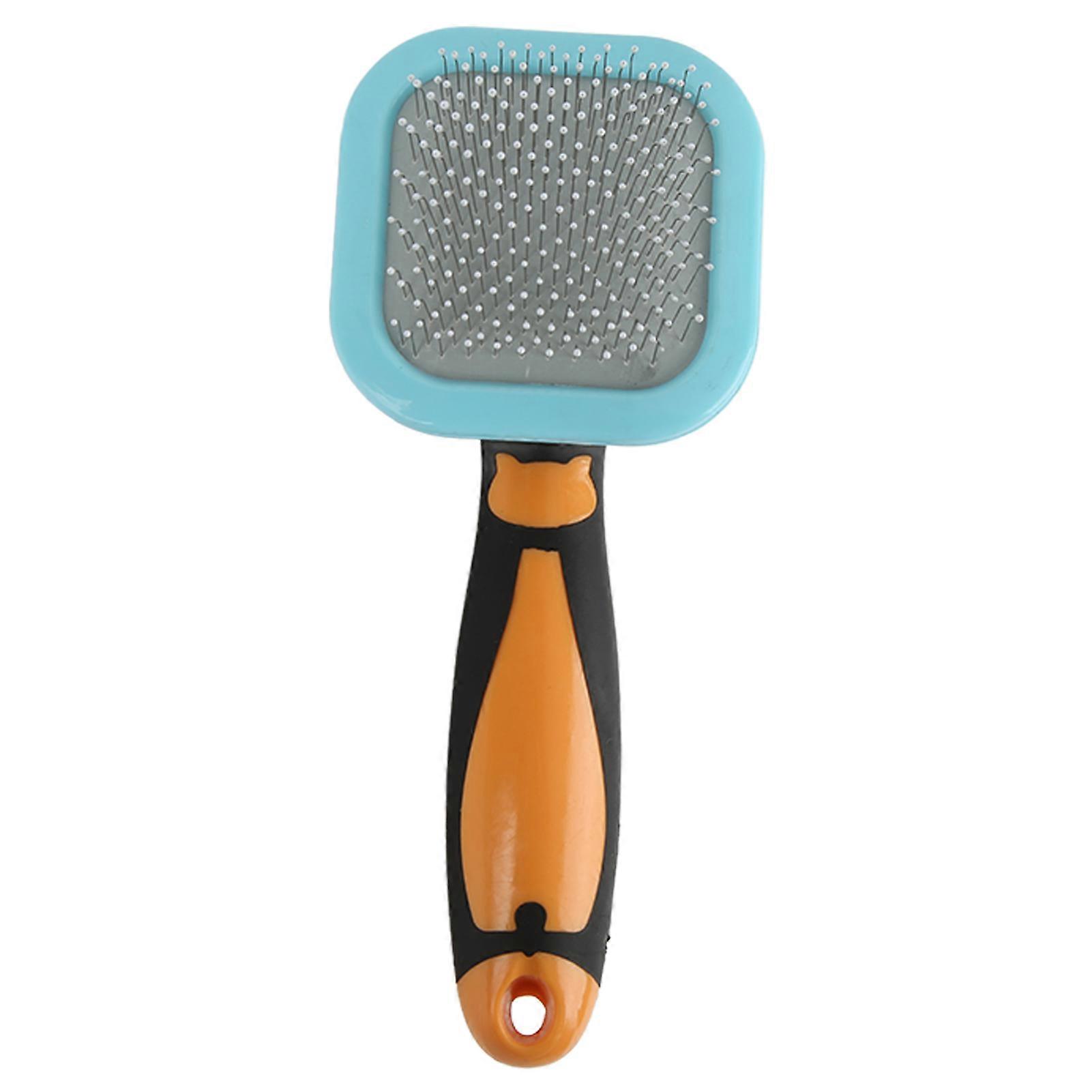 Small Pet Slicker Brush Rabbit Clean Grooming Brush with 360° Rotating Head Removes Floating and Loose Hair
