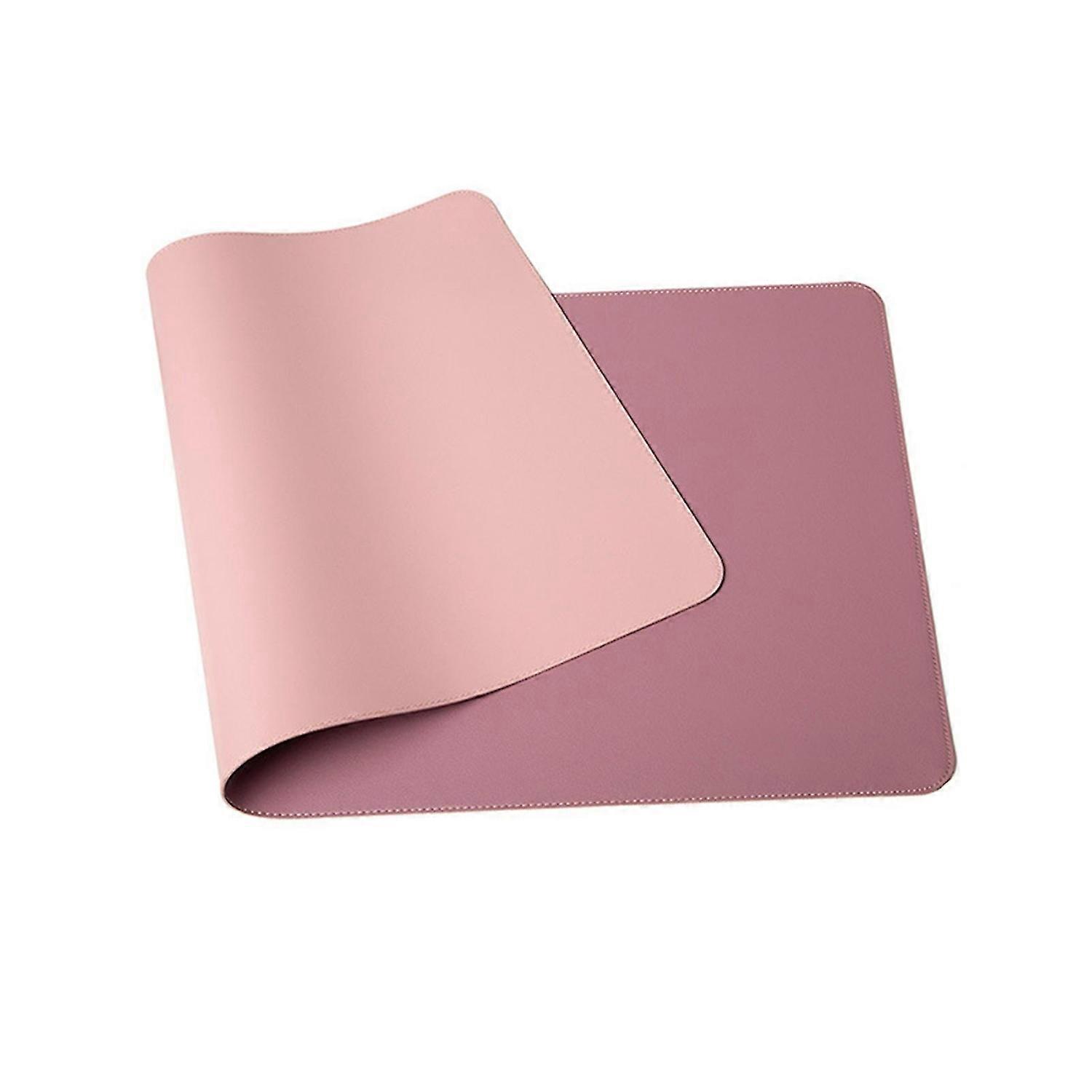 Stain Resistant Mouse Pad Strap Design Faux Leather Decorative Smooth Surface Mouse Cushion for Home