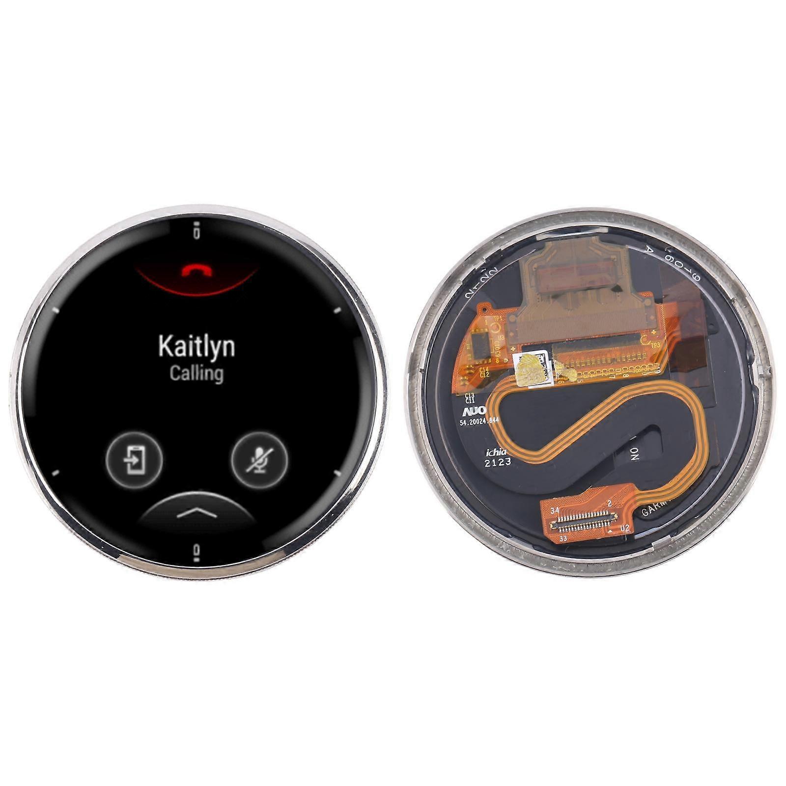 For Garmin Venu 2 Plus COMPATIBLE LCD Screen with Digitizer Full Assembly (Silver)