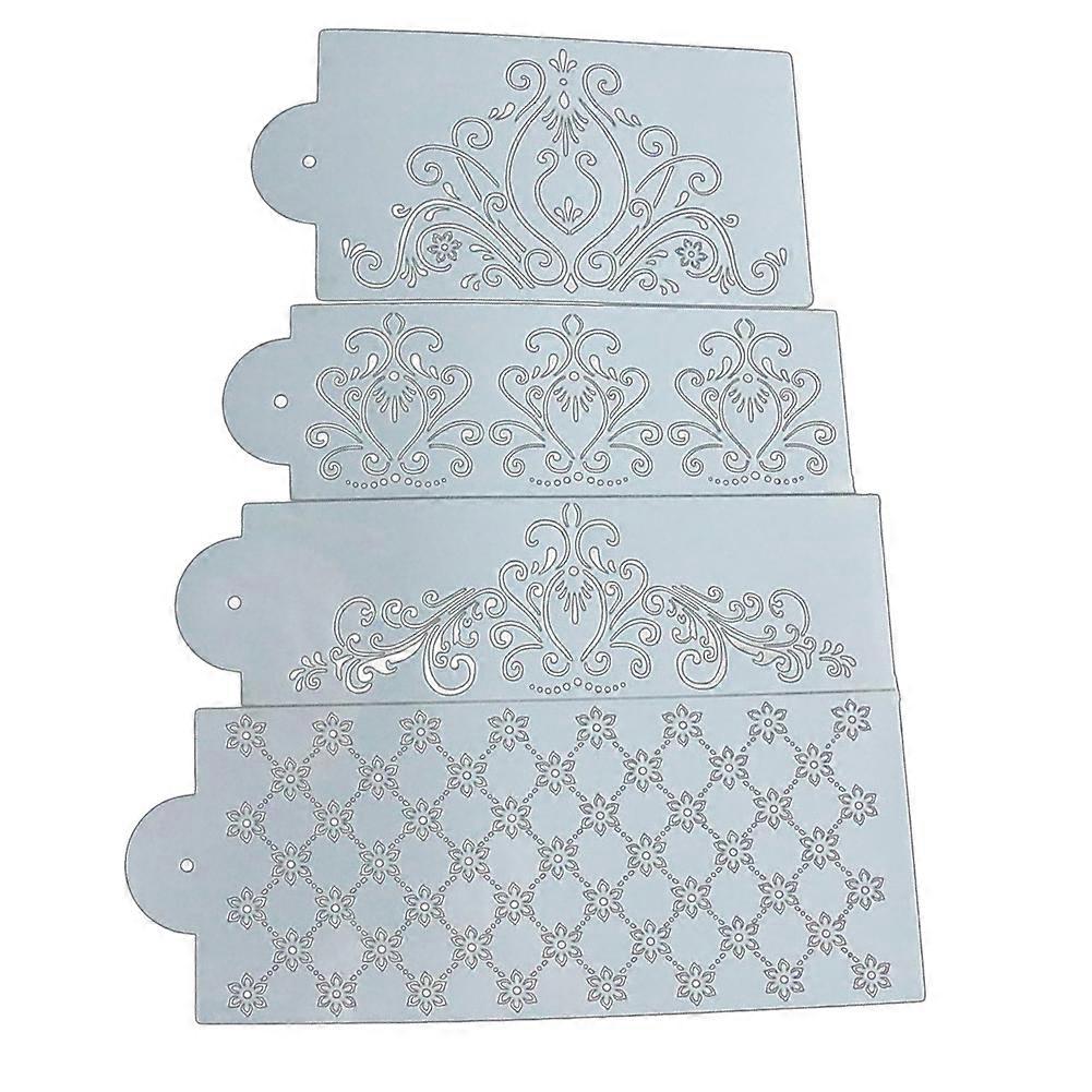 PVC Mat Lace Cake Fondant Flower Pattern Sugar Lace Mold Size 6-Inch Reusable Durable