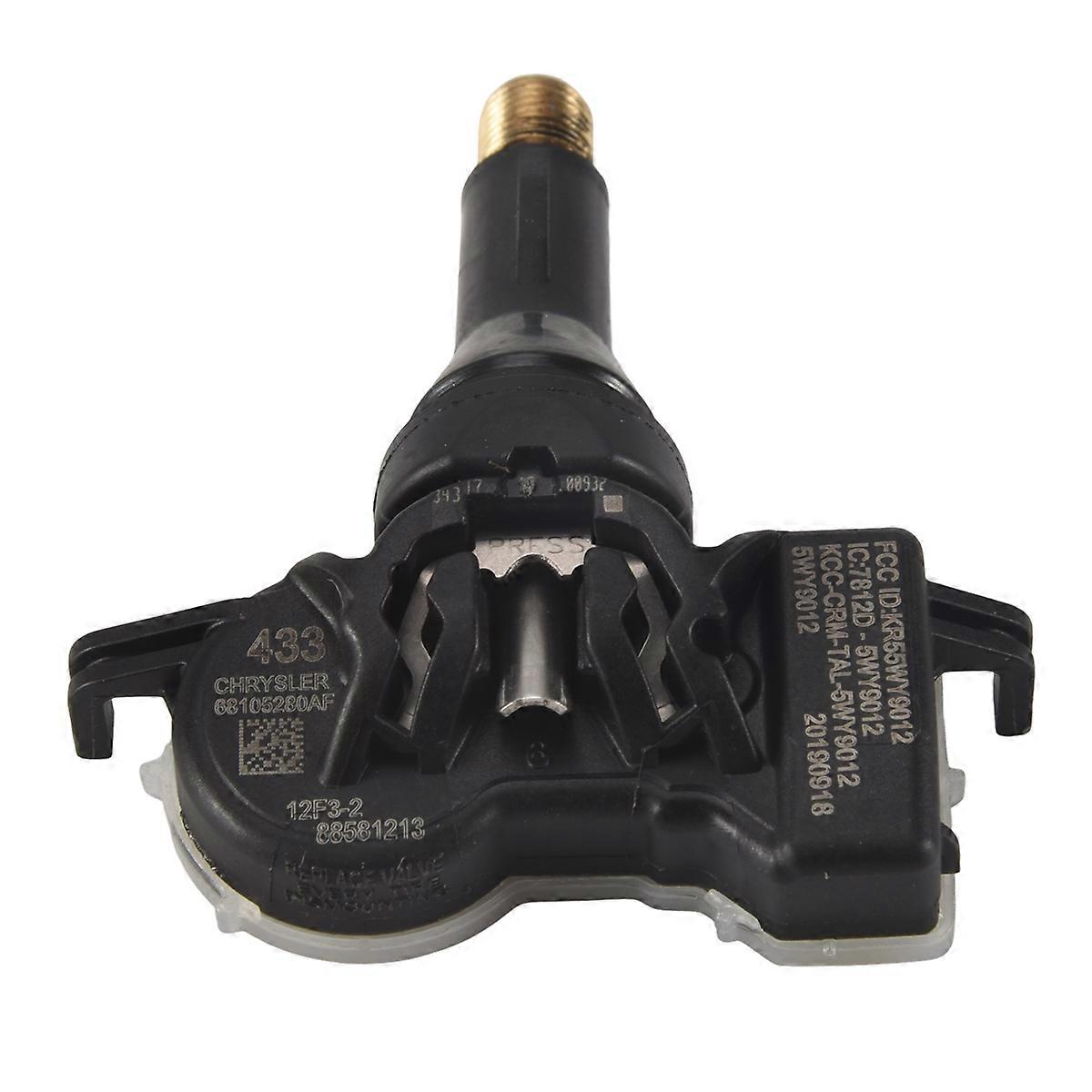 4Pc Car Tpms Tire Pressure Monitoring System Sensor 433Mhz For 68193586Ac 68252493Ab 68105280Af