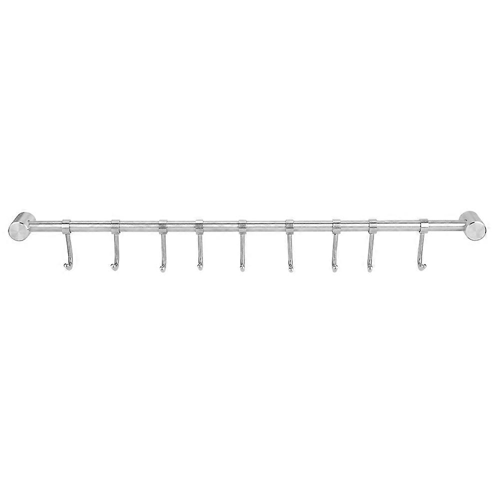 500mm Stainless Steel Wall-Mounted Coat Rack for Clothes with Hooks, Modern Design, Durable Finish, Space-Saving Solution