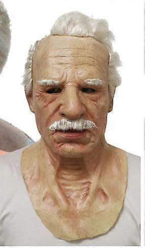 オールドマンマスク - リアルなハロウィンラテックス人間しわフェイスマスクタイプ2