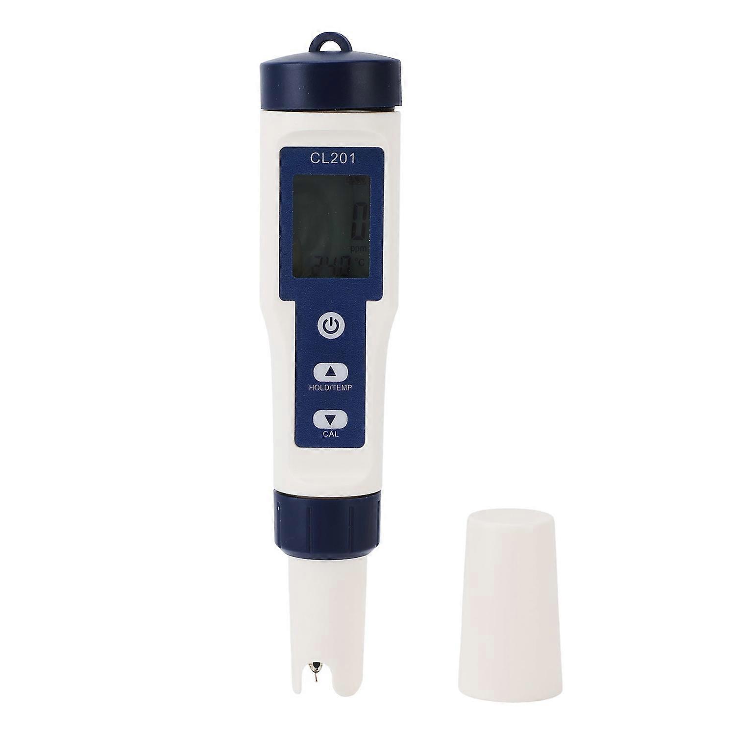 Water Quality Tester Accurate CL₂ Temperature Meter IP65 Waterproof for Drinking Water Swimming Pool
