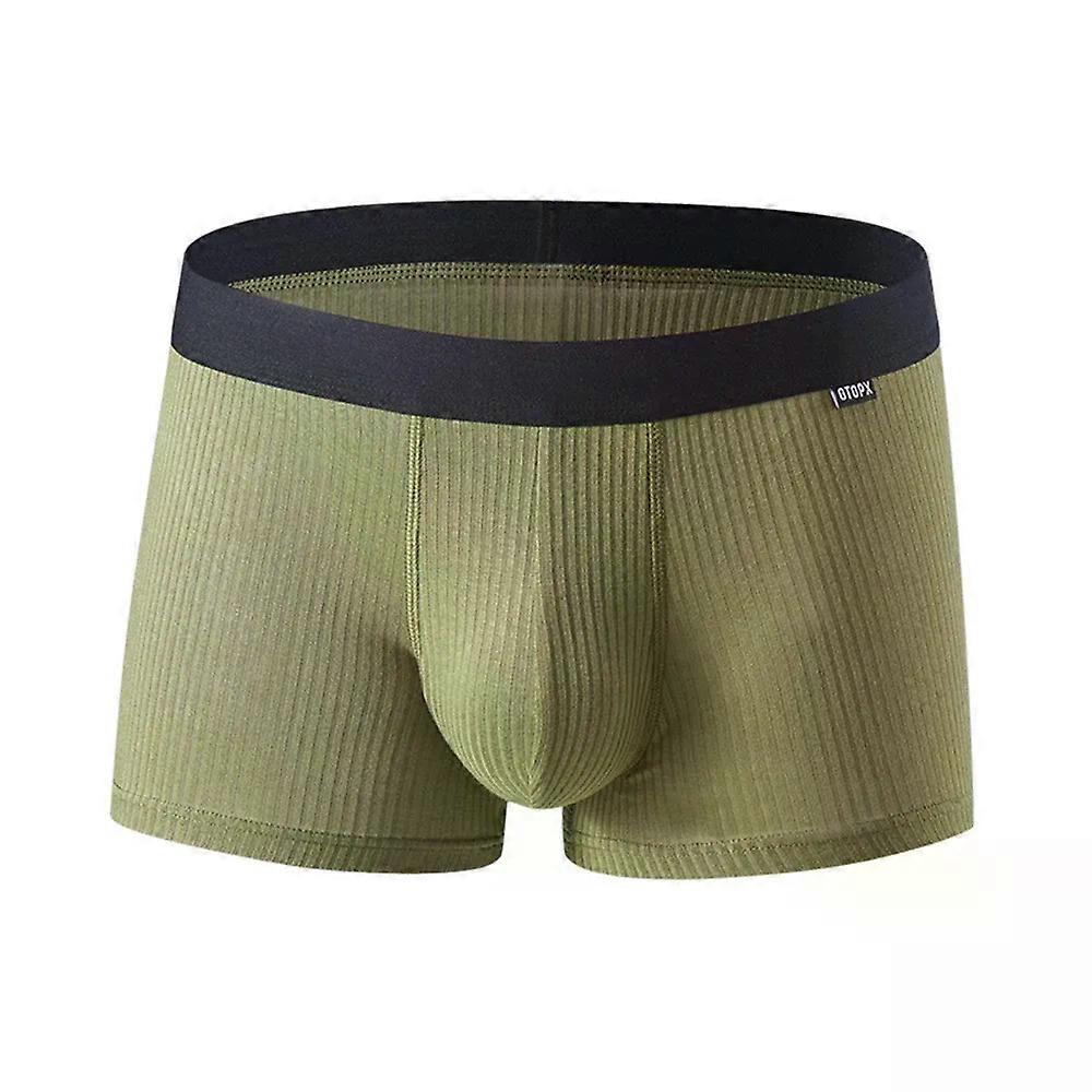 U Convex Pouch Modal Men'S Underwear Boxer Briefs Soft Underpants Trunks Breathable Wicking Underpants Elastic Male Panties