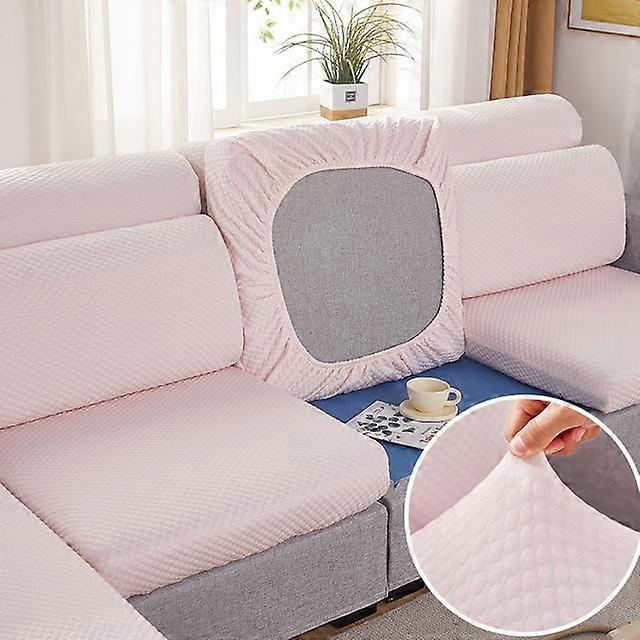 New Cool Sofa Cushion Cover Solid Color Elastic Chaise Longue Sofa Cover Sectional Sofa Seat Cover