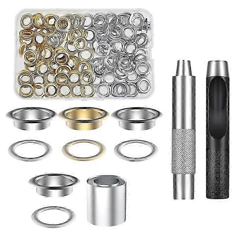 1 Set of Hole Punch Tool Metal Eyelet Installation for Bag Hole Cloth Fabric Canvas Garment Diamete JN
