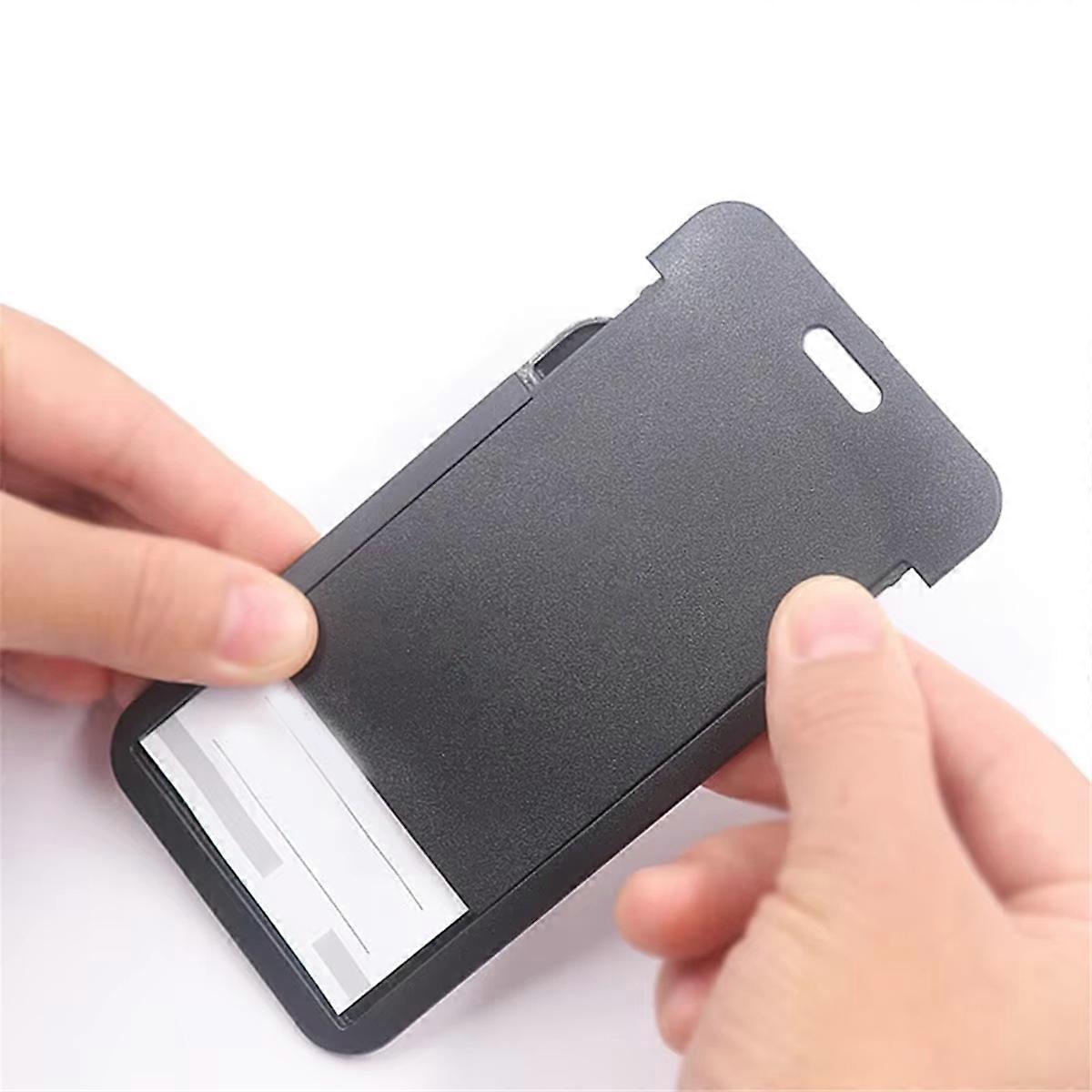 5PCS Work Permit Card Set - Rope Retractable Neck Hanging Document Card Set - Chest Tag Access Control Protective Set