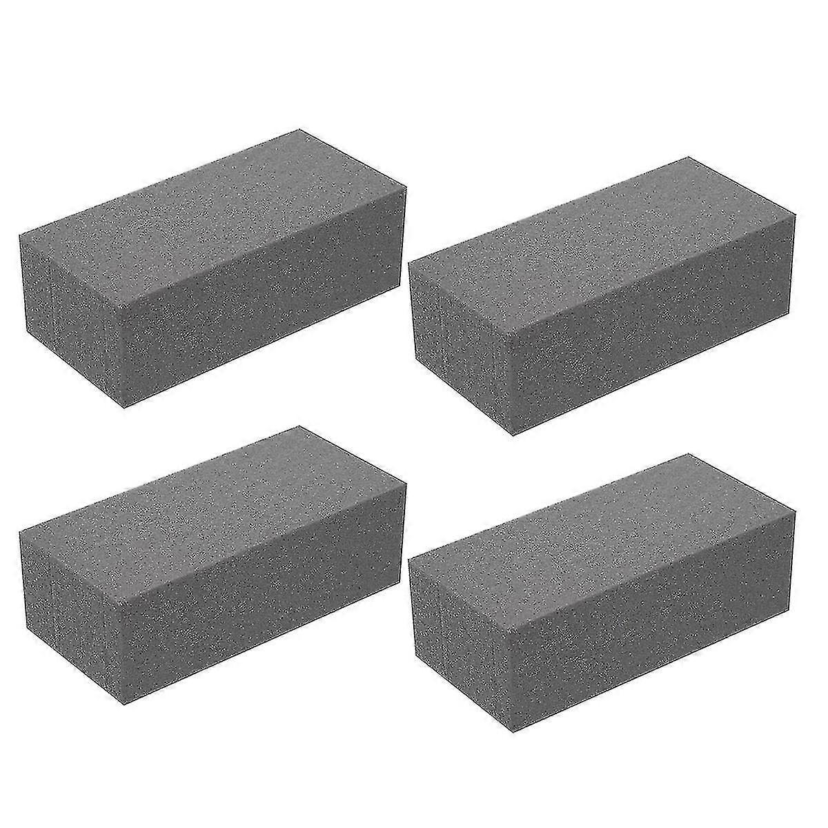 4pcs Dry Floral Foam For Wet Floral Foam Bricks Grey Florist Styrofoam Blocks For Flower Arrangemen
