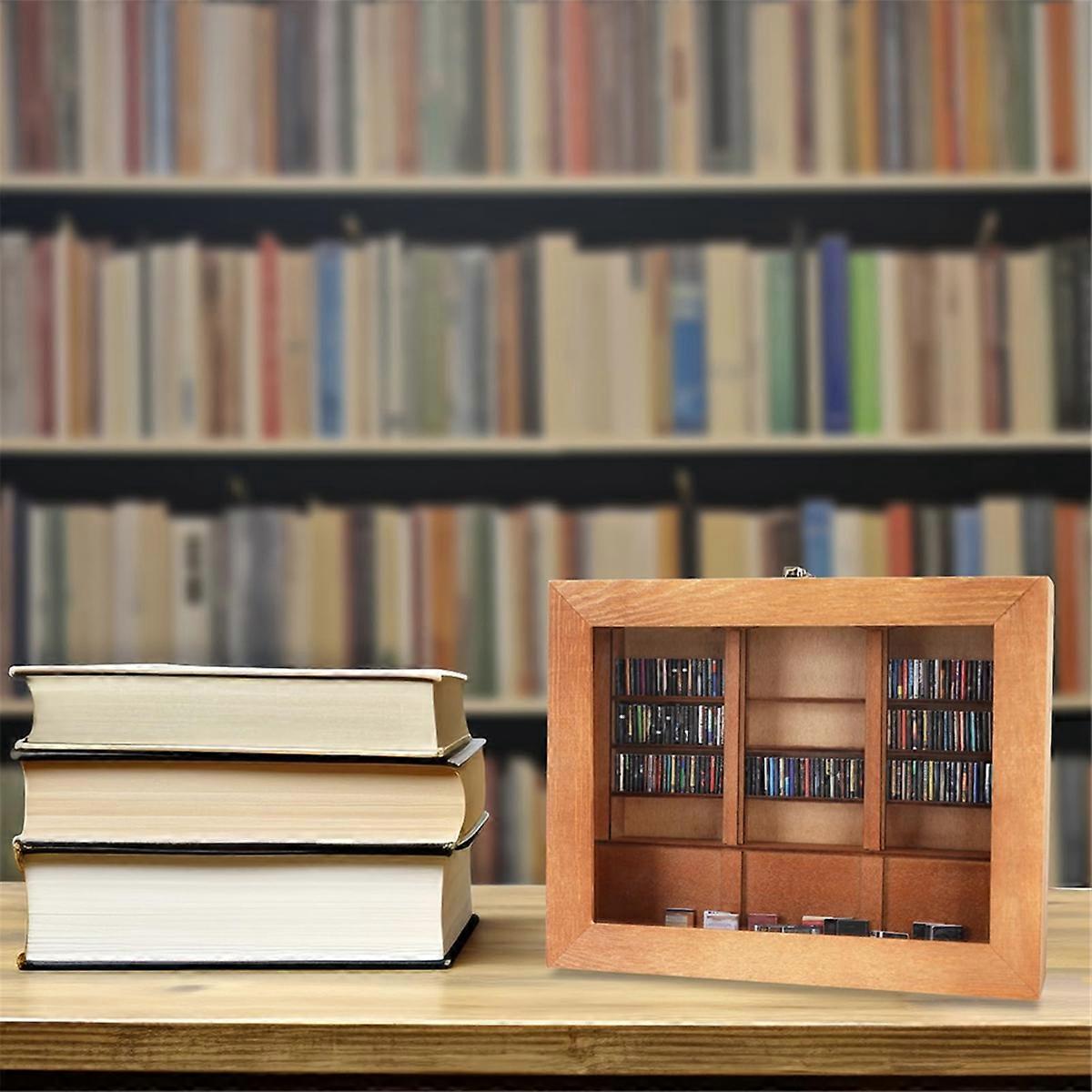 Relief Anxiety Bookshelf Wooden Bookshelf C